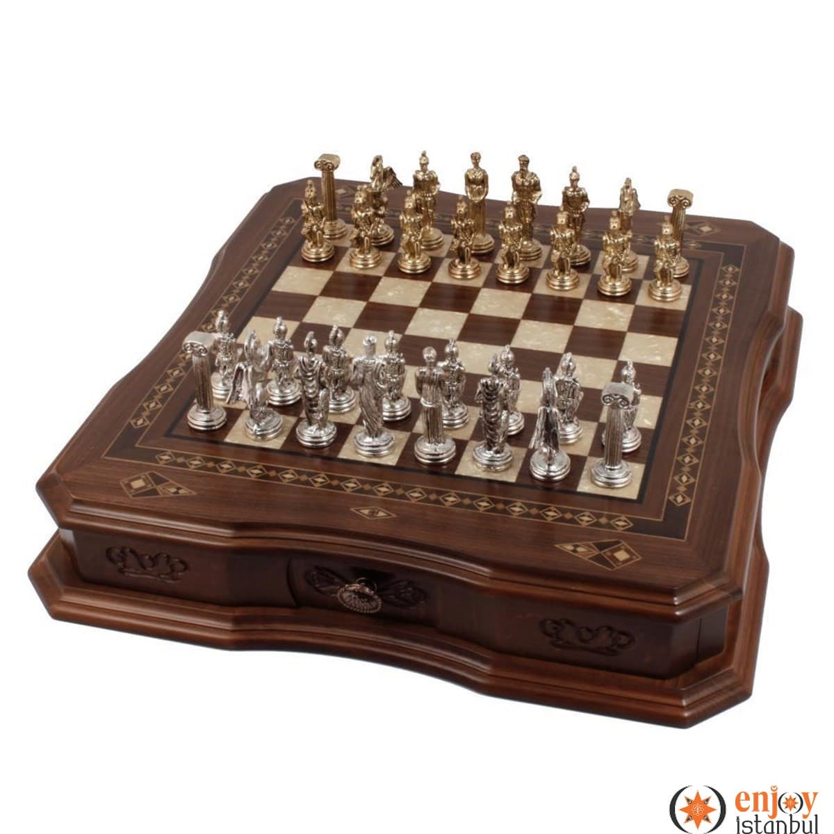 Butterfly Large Chess Set - Walnut