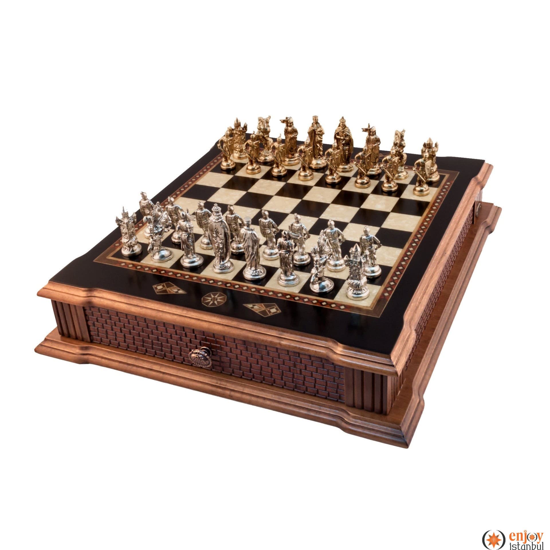 Castle Grand Chess Set - Black