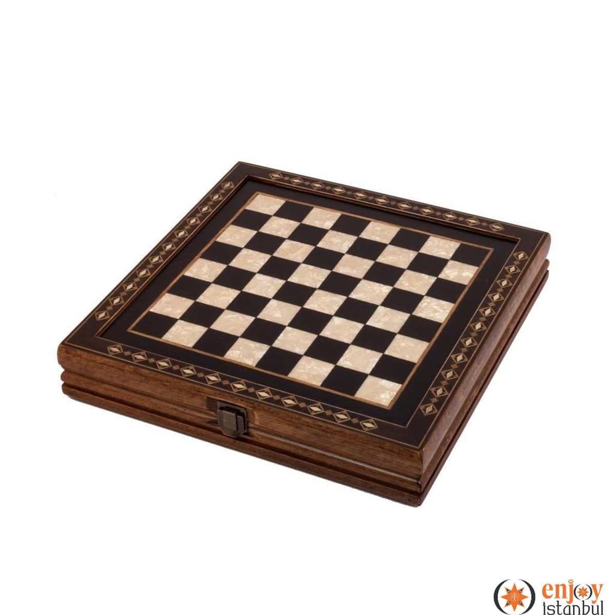 Hero SML Chess Set / With Metal Figures - Black