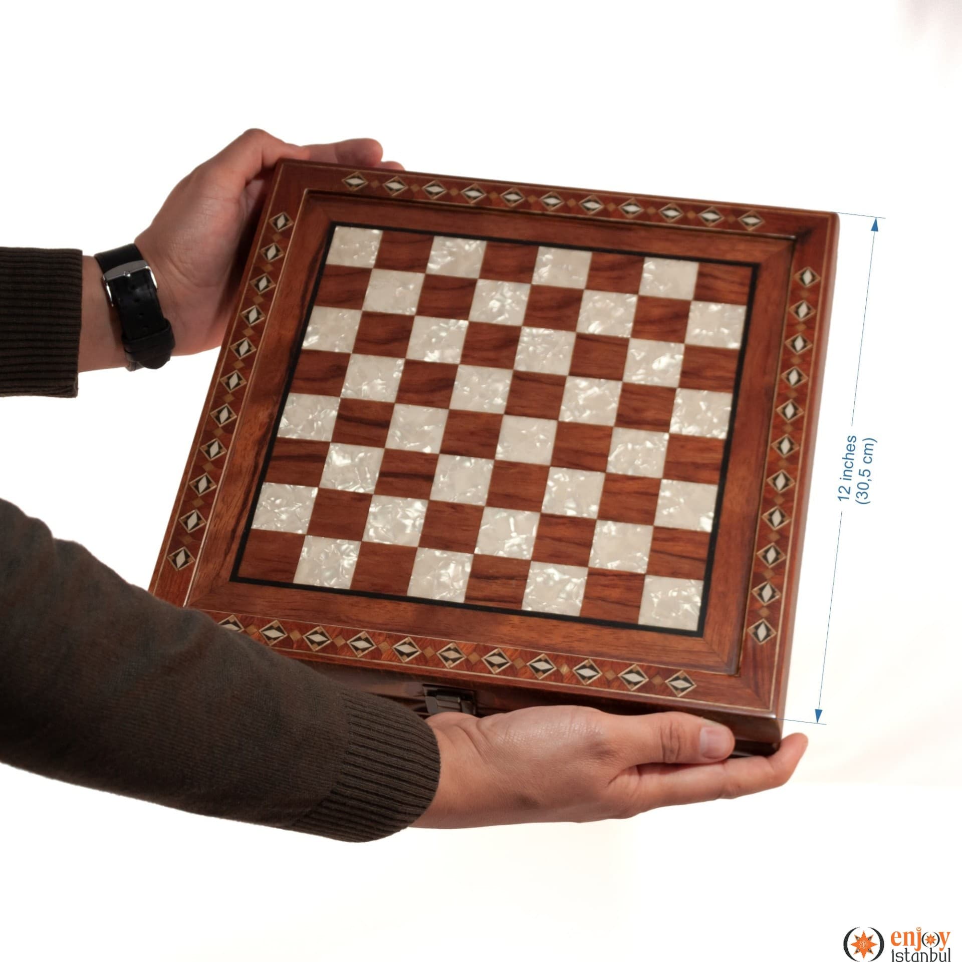 Hero SML Chess Set / With Metal Figures - Black