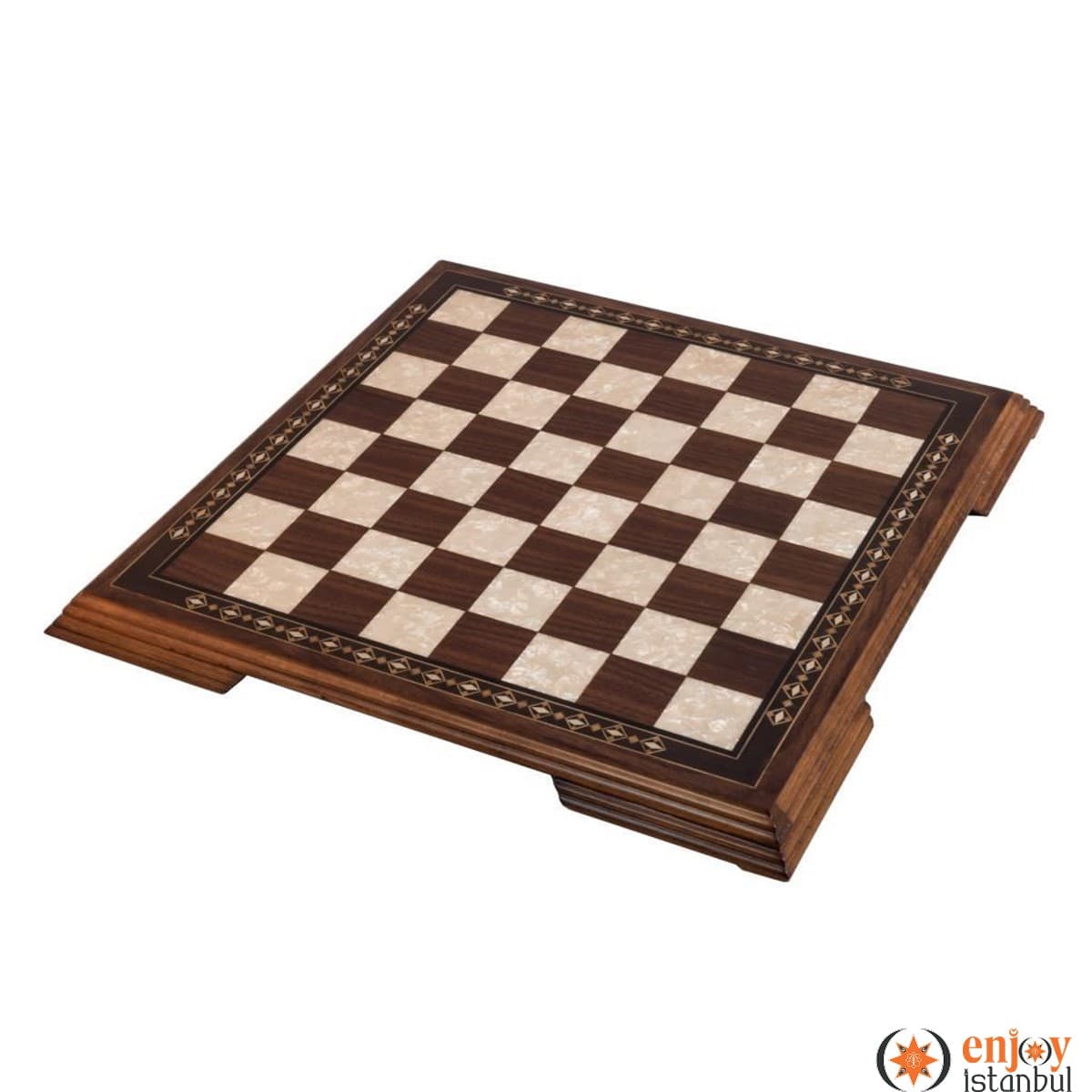 Flat Chess Set - Walnut
