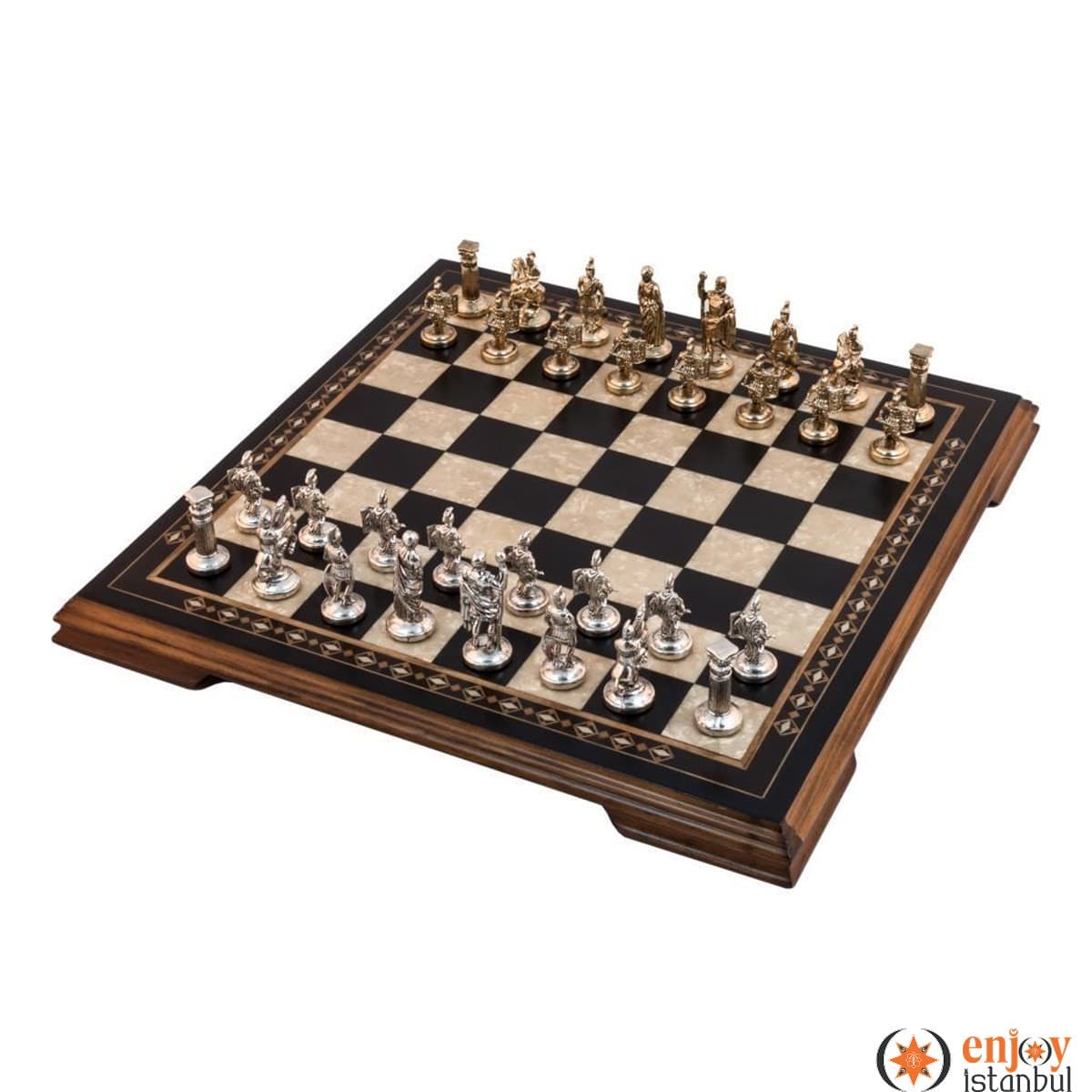 Flat Chess Set - Black