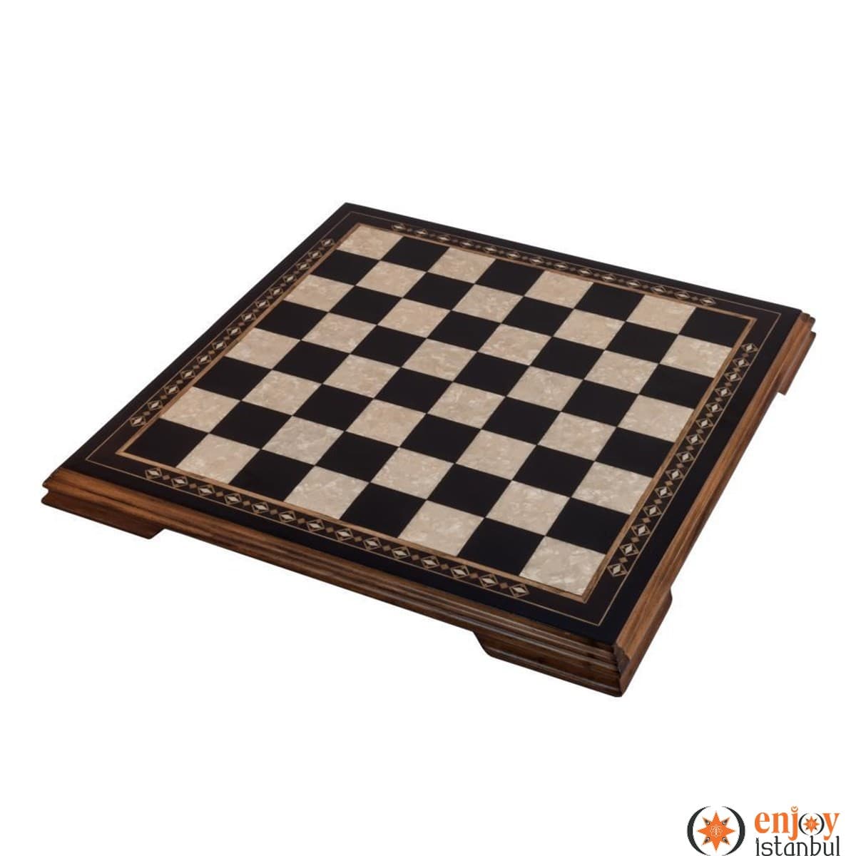 Flat Chess Set - Black