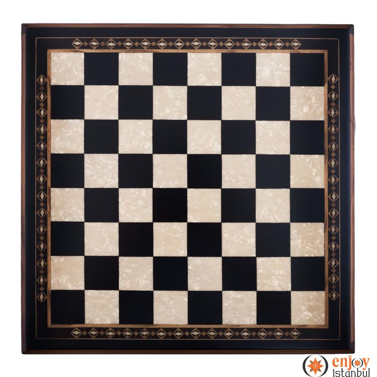 Flat Chess Set - Black