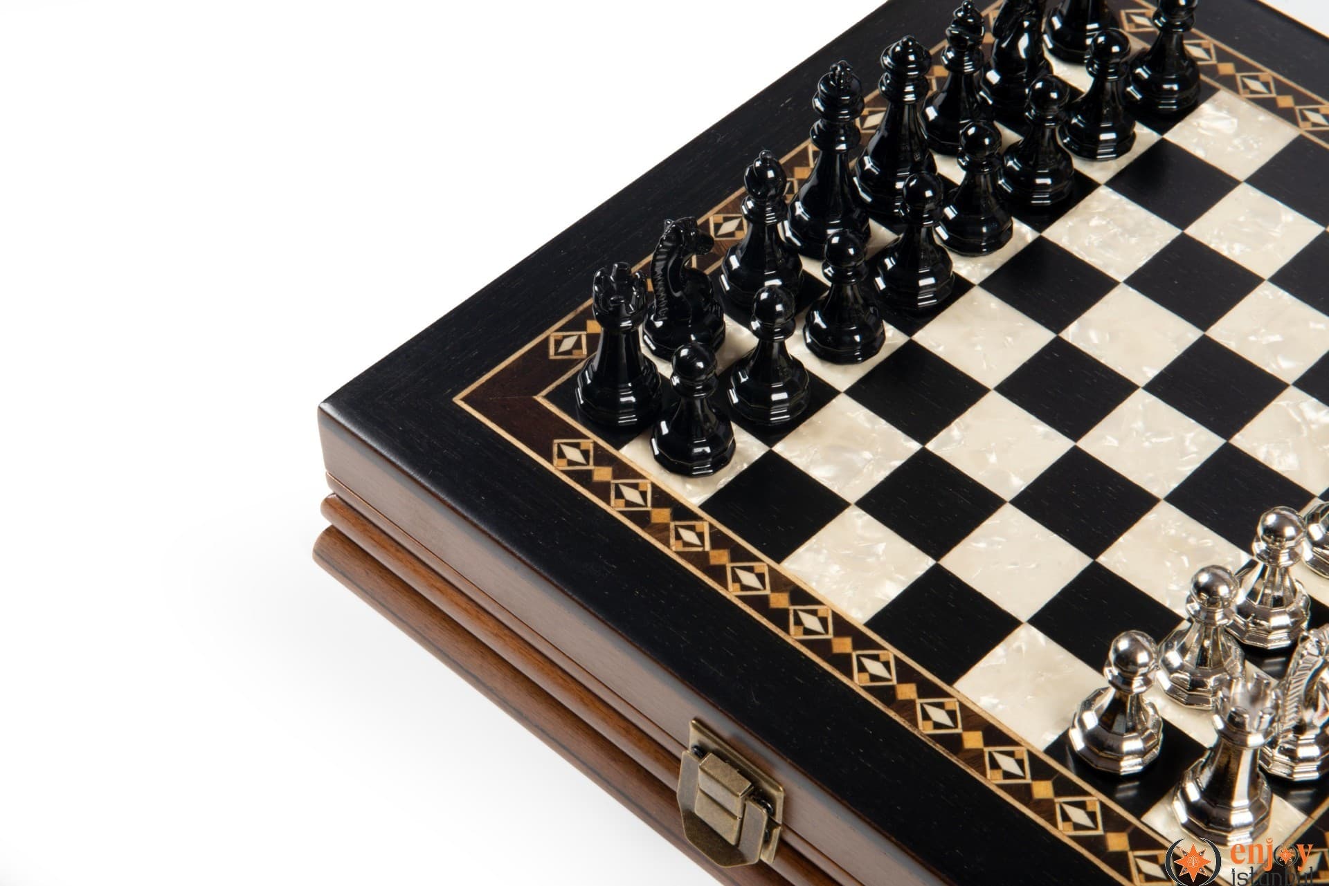 Selge Small Chess Set 25cm - Black