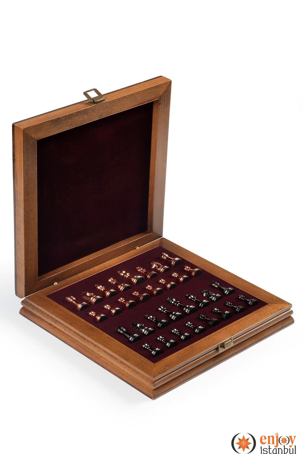 Selge Small Chess Set 25cm - Walnut