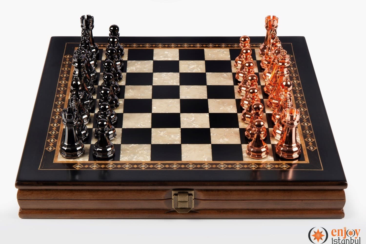 Selge Medium Chess Set 35cm - Black