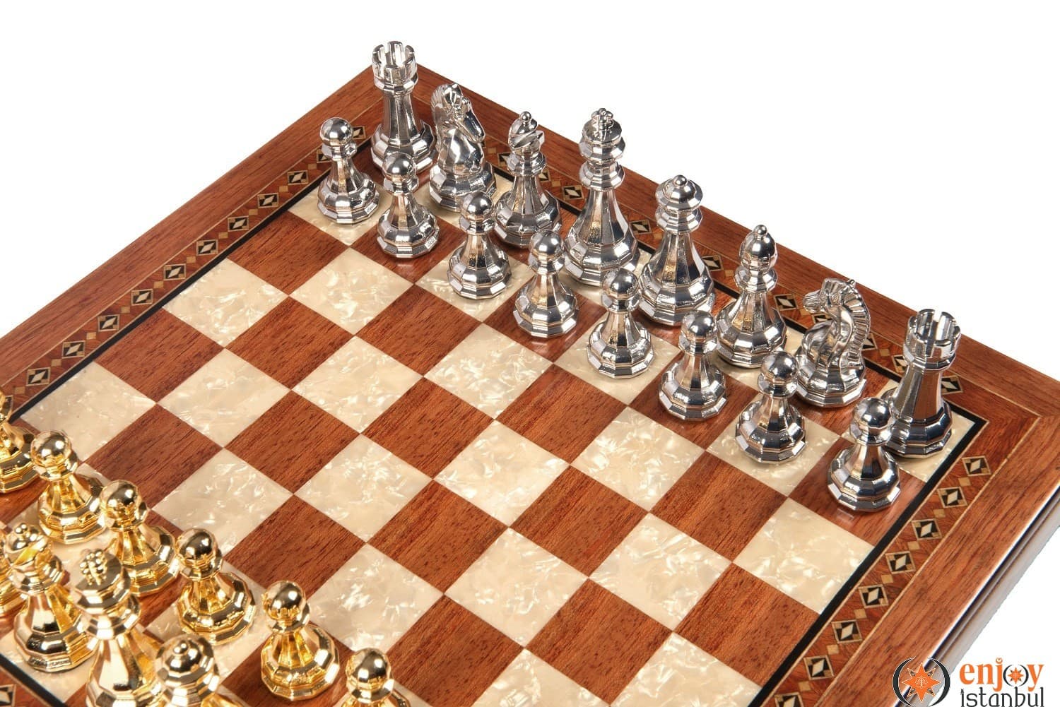 Selge Medium Size Chess Set 35cm - Rose