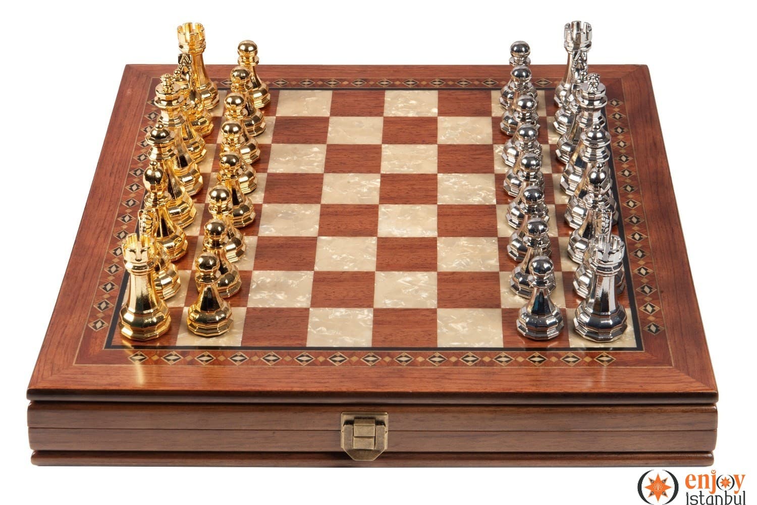 Selge Medium Size Chess Set 35cm - Rose