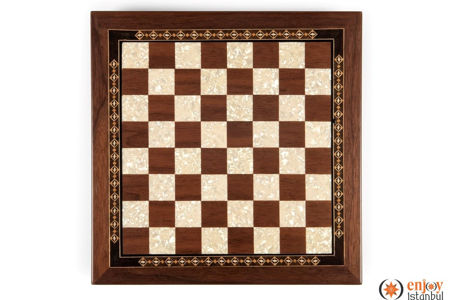Selge Medium Size Chess Set 35cm - Walnut