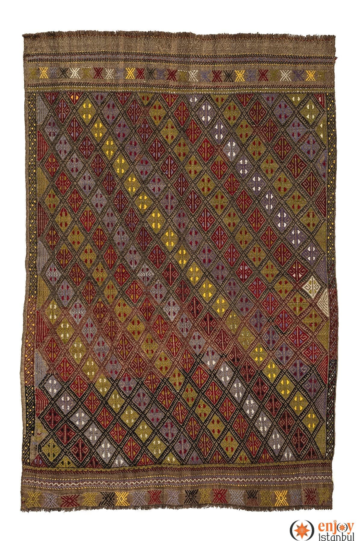 Konya Kilim Rug (4.0 x 5.9 ft) - 140358