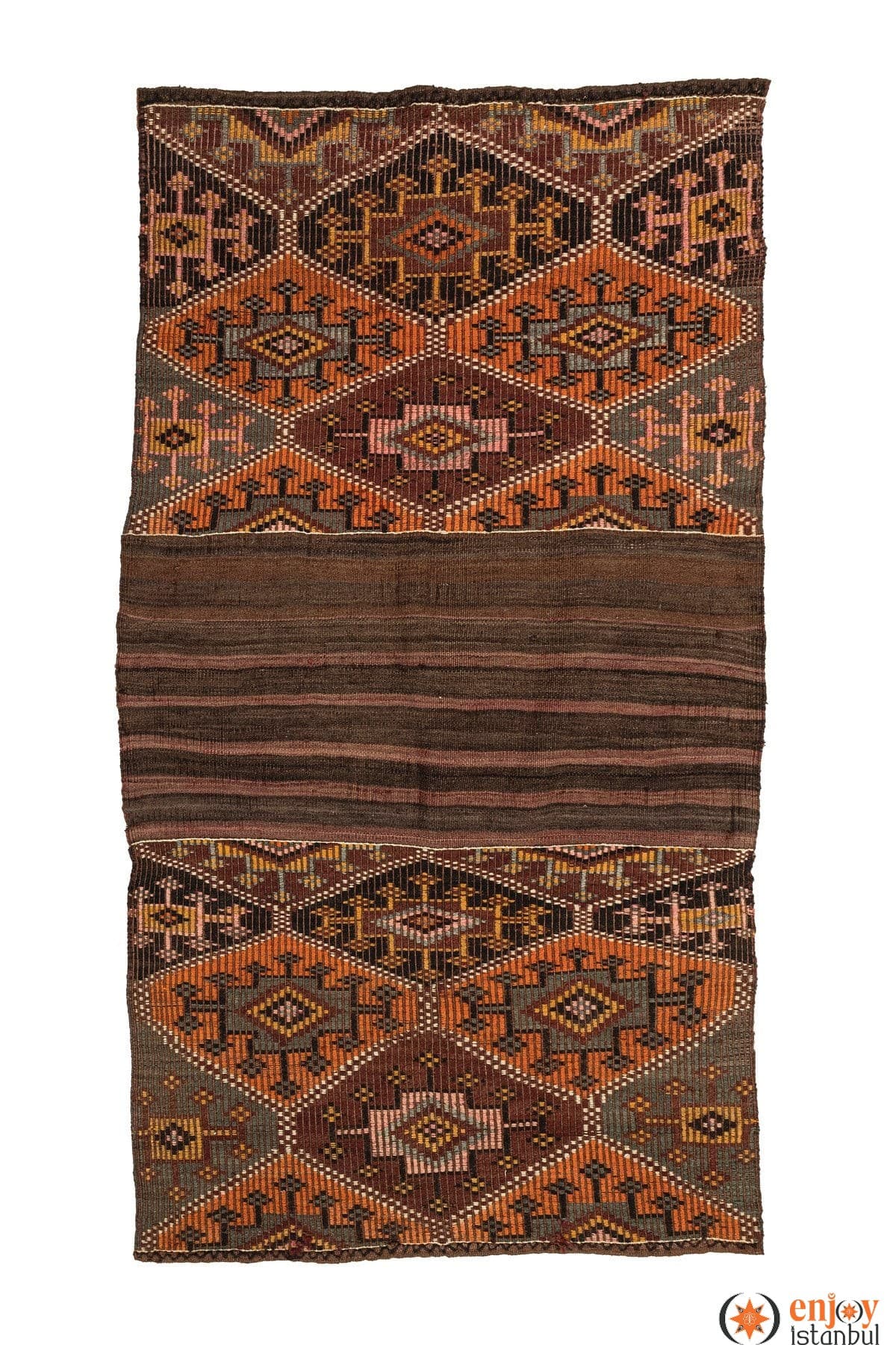 Bayburt Kilim Rug (3.2 x 5.7 ft) - 200749