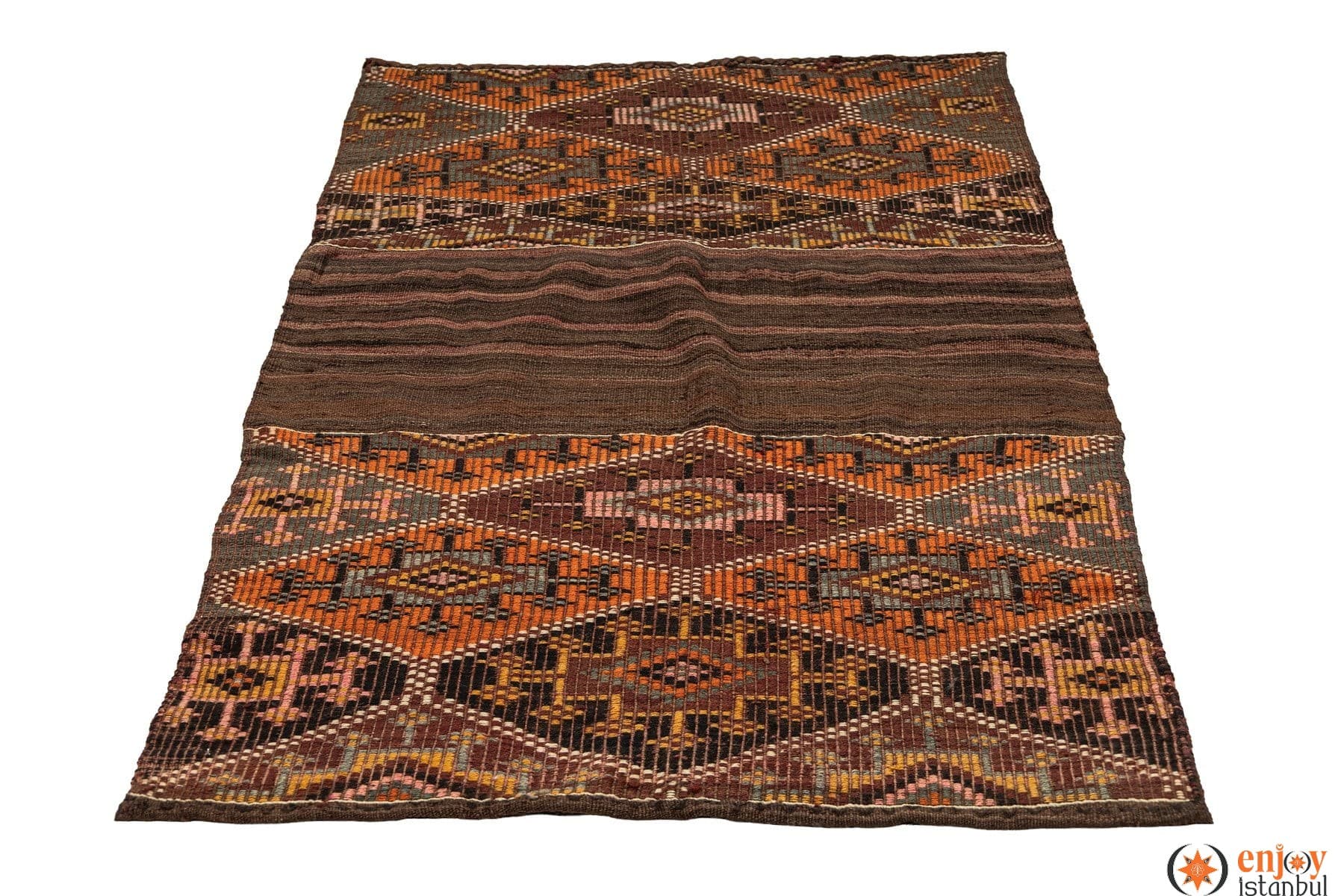 Bayburt Kilim Rug (3.2 x 5.7 ft) - 200749