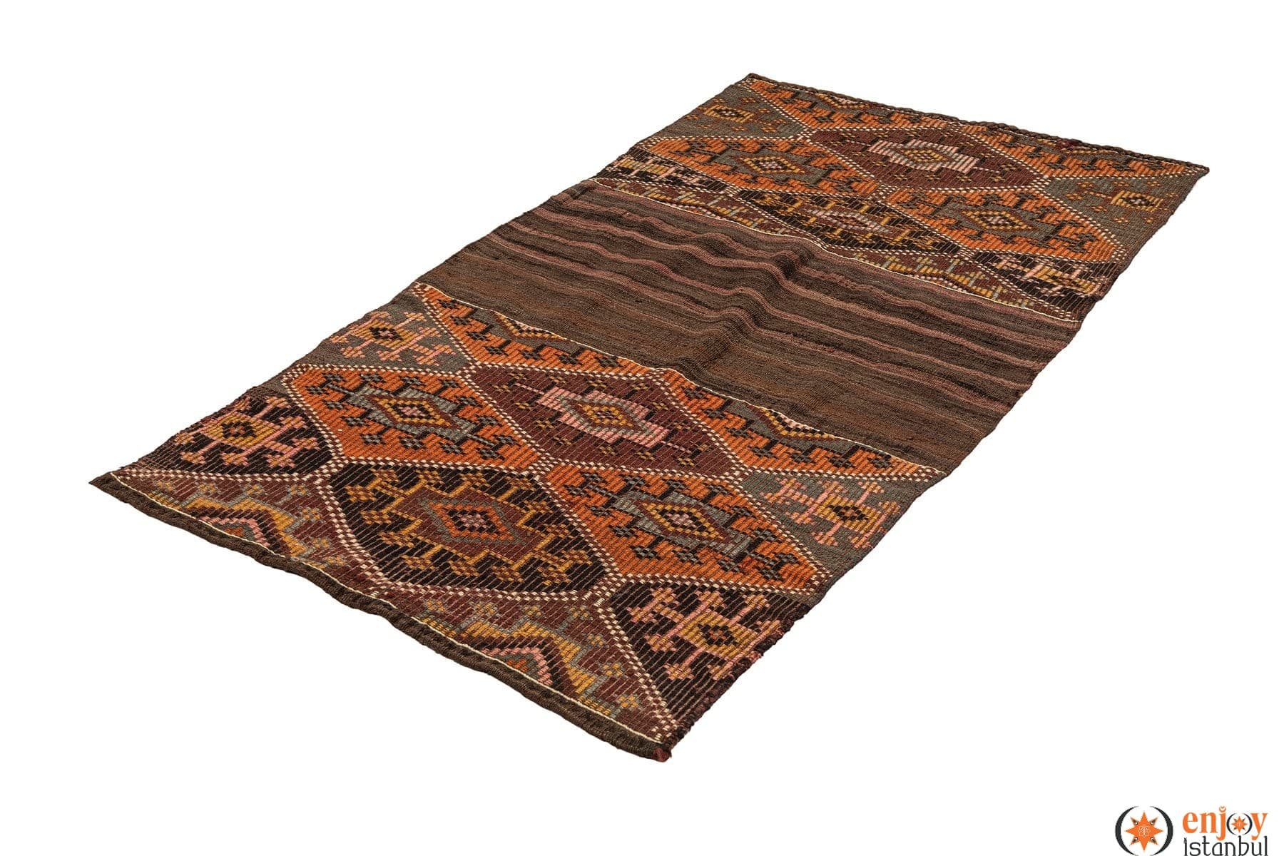 Bayburt Kilim Rug (3.2 x 5.7 ft) - 200749