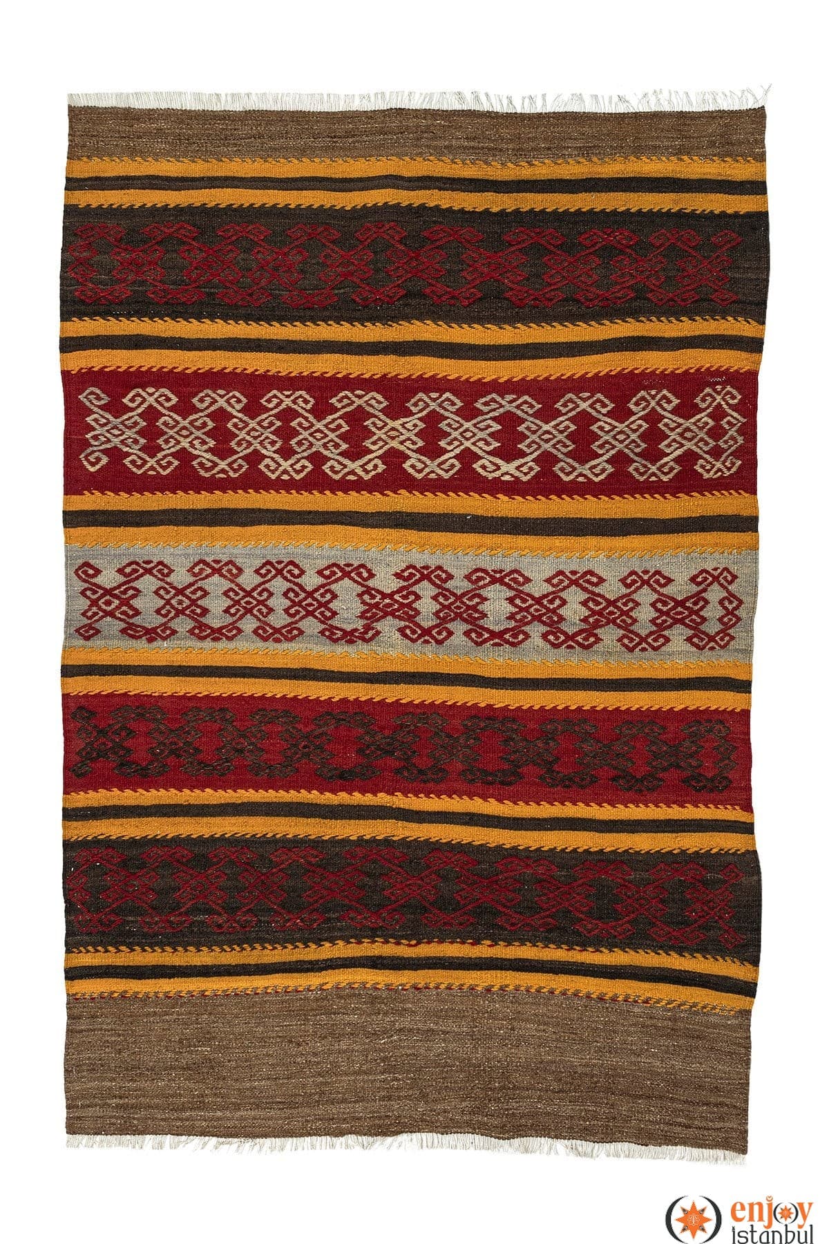 Bayburt Kilim Rug (3.6 x 5.1 ft) - 240002
