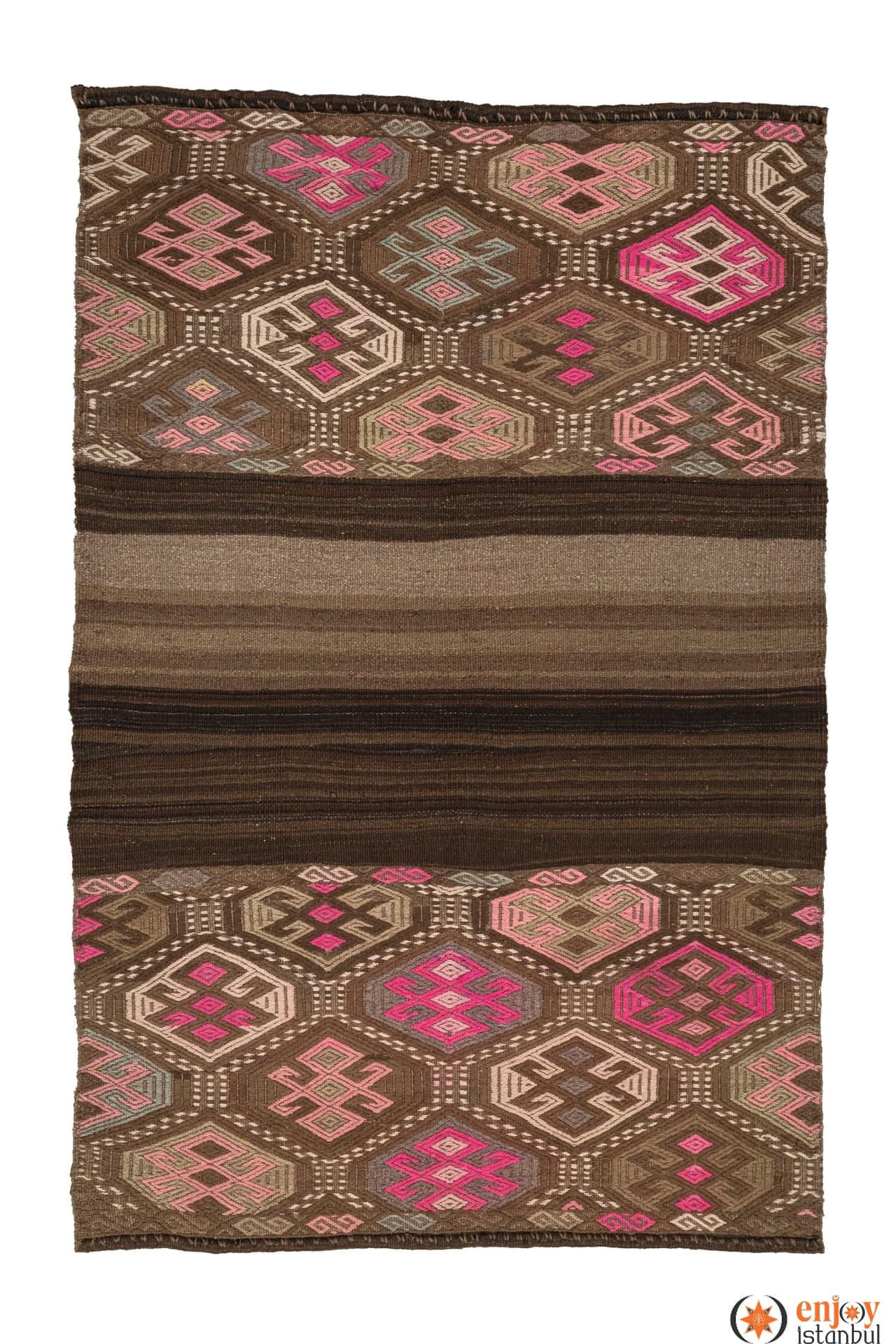 Bayburt Kilim Rug (3.7 x 5.6 ft) - 240444