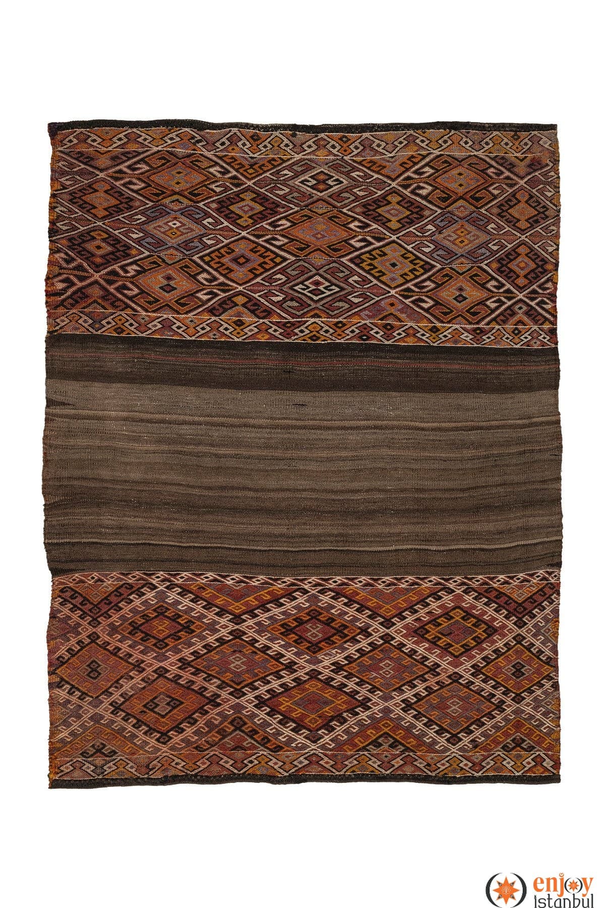 Bayburt Kilim Rug (3.7 x 4.6 ft) - 250707