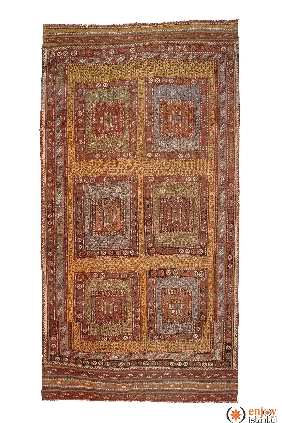 Fethiye Kilim Rug (5.3 x 10.2 ft) - 260079
