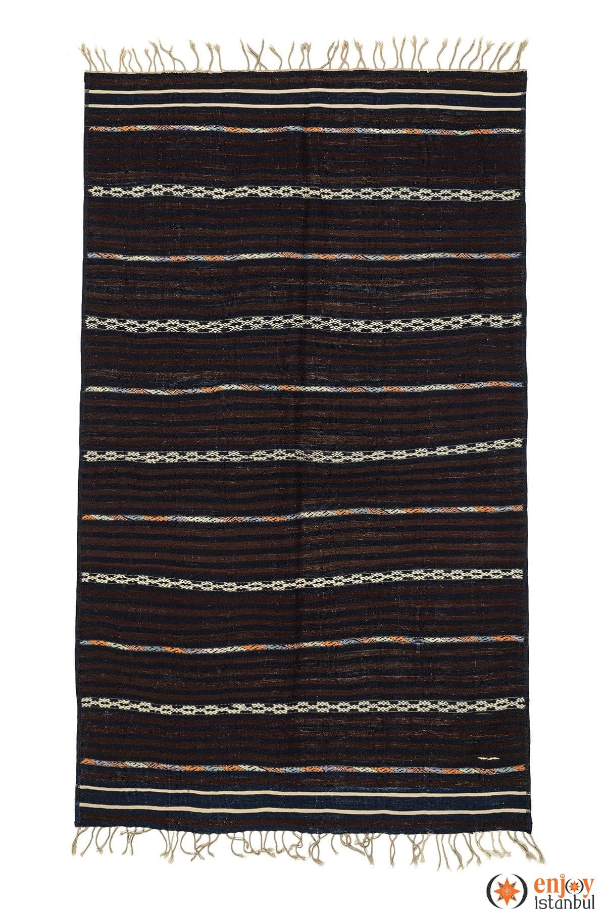 Balıkesir Kilim Rug (4.3 x 7.4 ft) - 260080