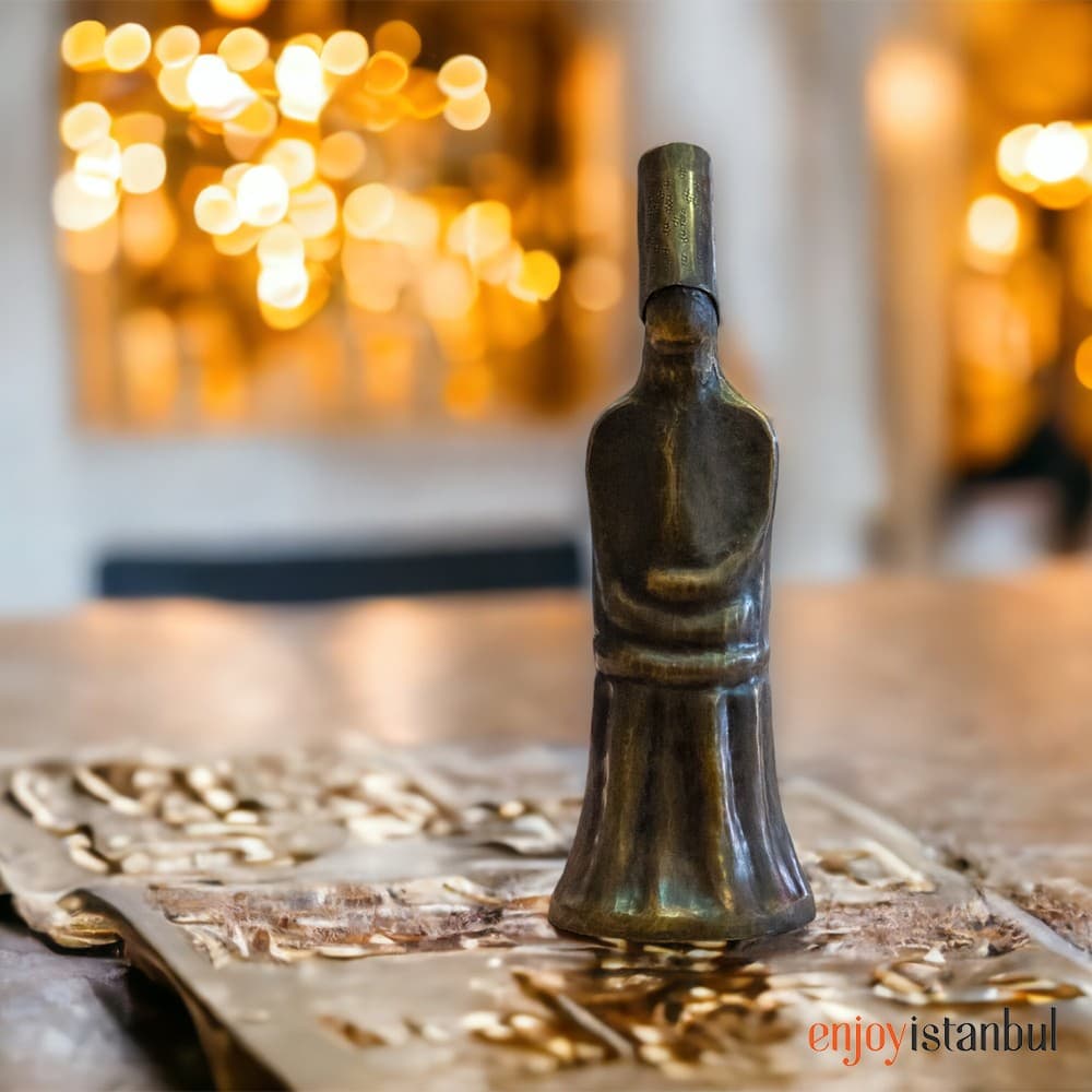 Spiraling Elegance: Handcrafted Brass Whirling Dervish with Long Design- 9 Cm / 3.54 inches