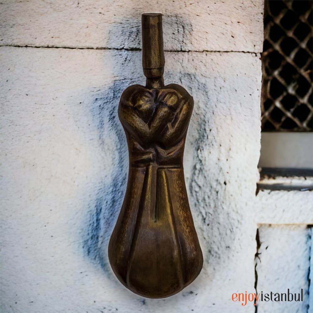 Spiraling Serenity: Handmade Brass Dervish Wall Hanging