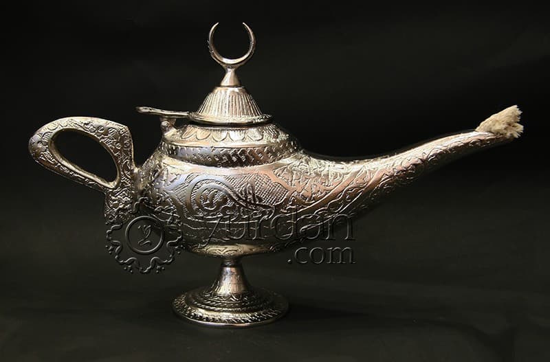 Big Aladdin Genie Lamp - Oxidized