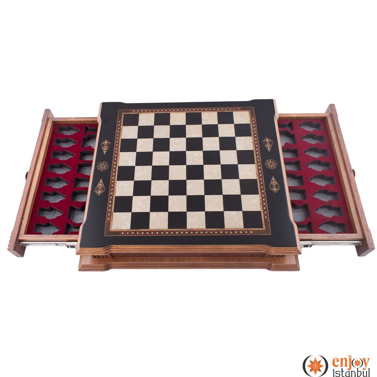 Castle Grand Chess Set - Black