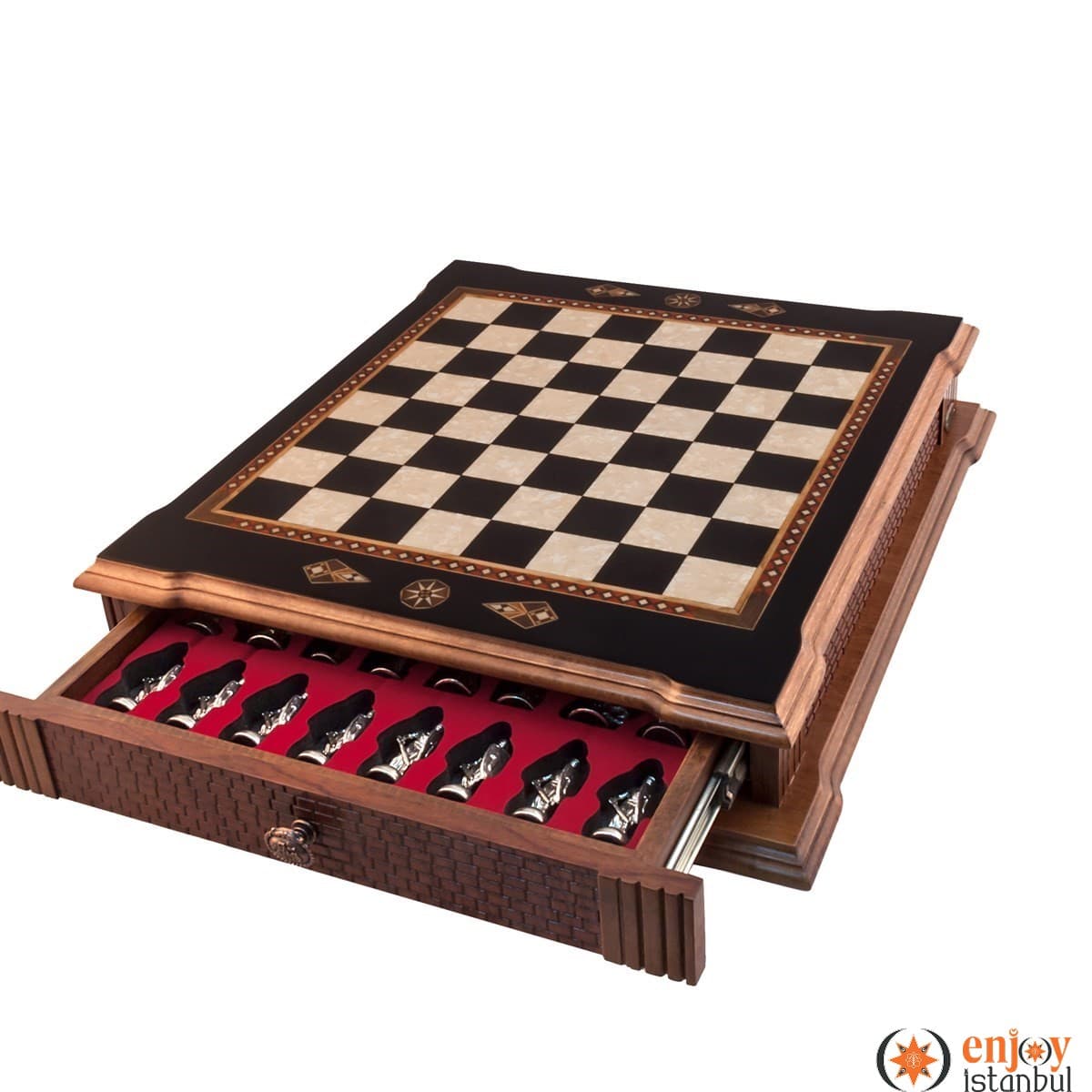 Castle Grand Chess Set - Black