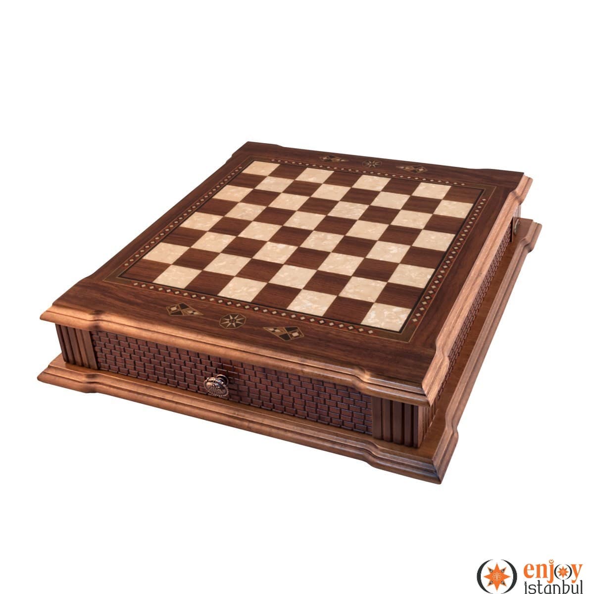Castle Grand Chess Set - Walnut