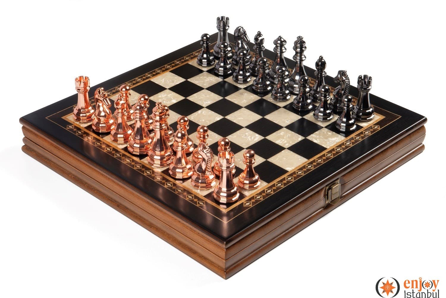 Selge Medium Chess Set 35cm - Black