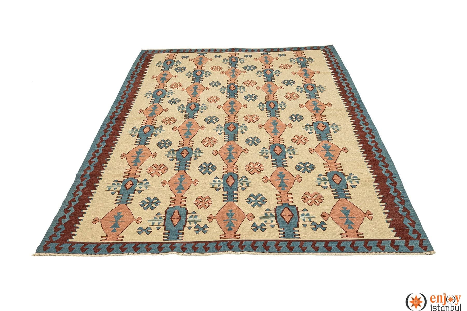 İmalat Kilim Rug (5.2 x 7.3 ft) - 130270
