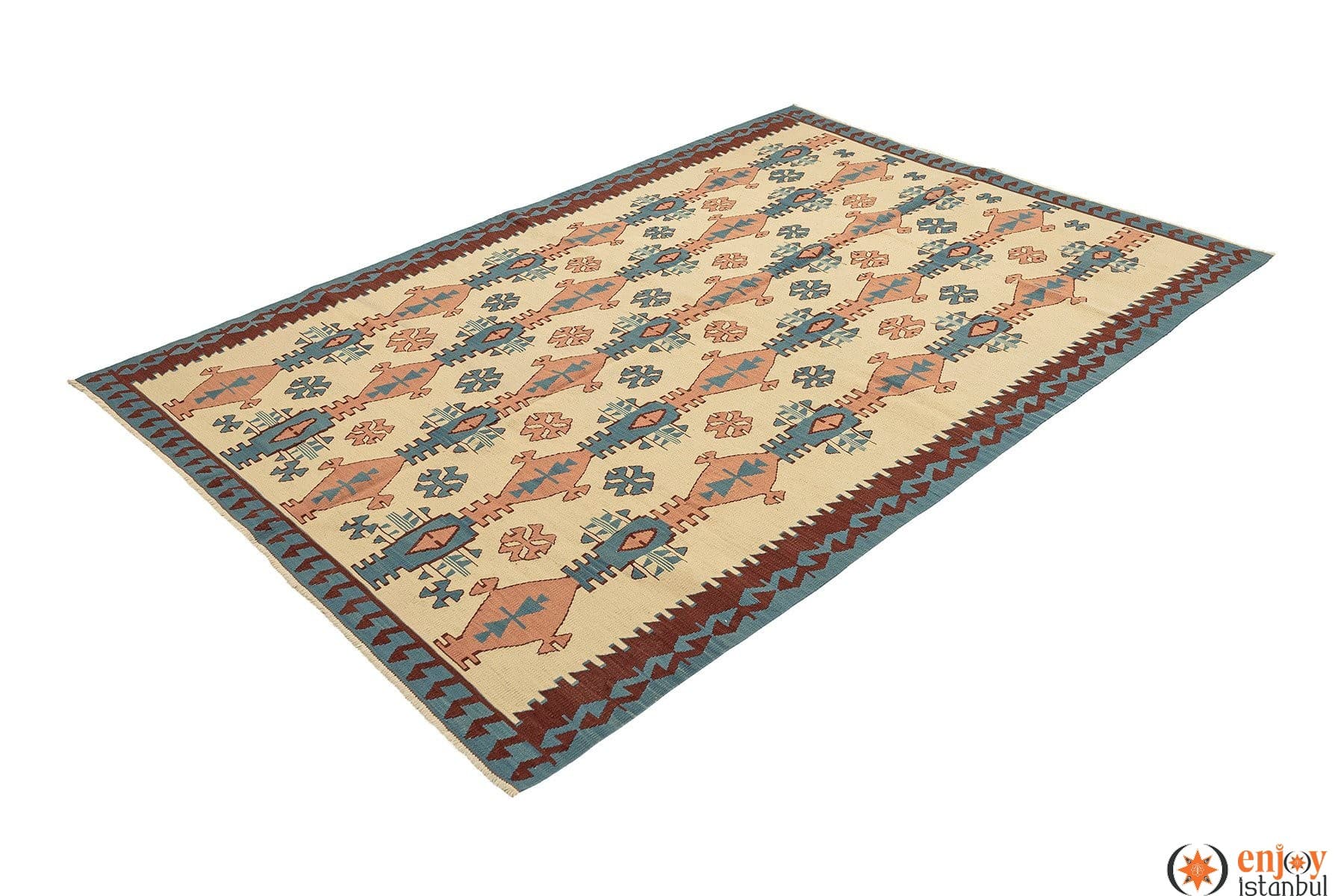 İmalat Kilim Rug (5.2 x 7.3 ft) - 130270