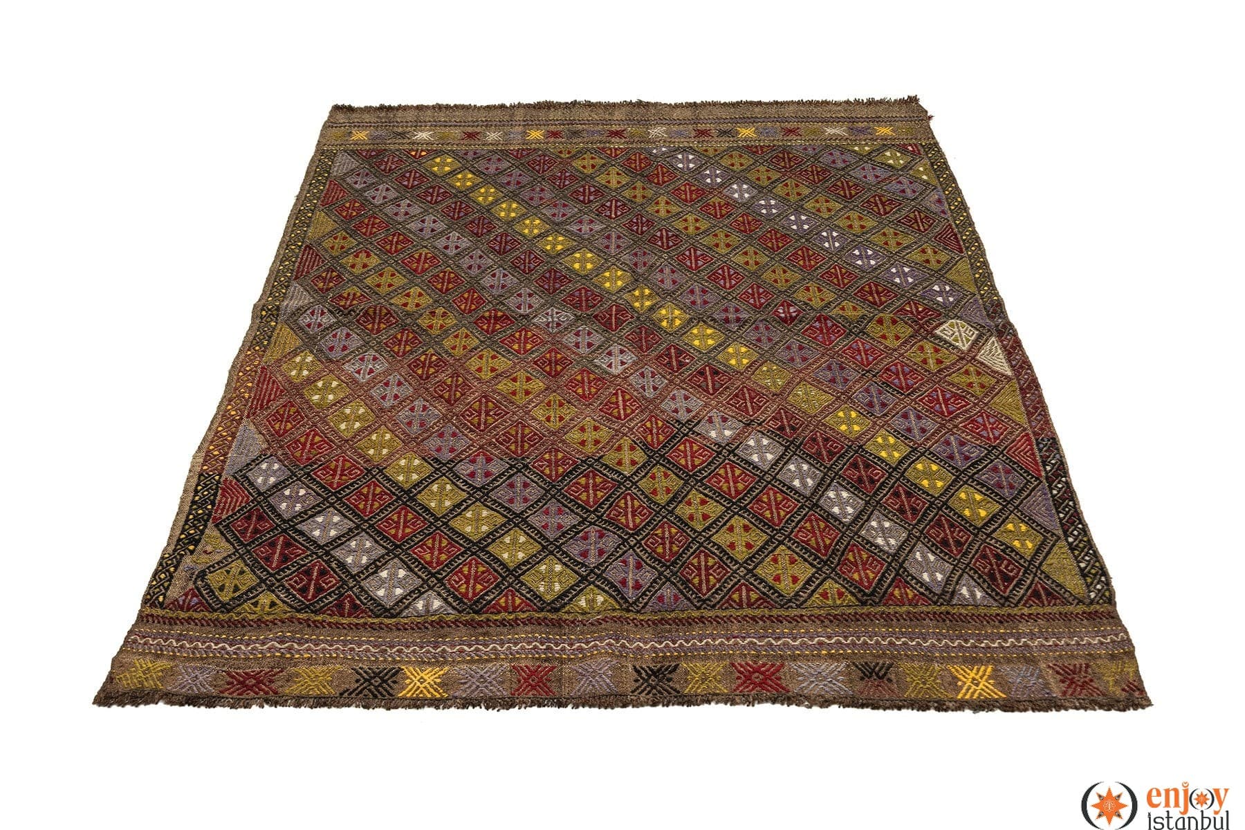 Konya Kilim Rug (4.0 x 5.9 ft) - 140358