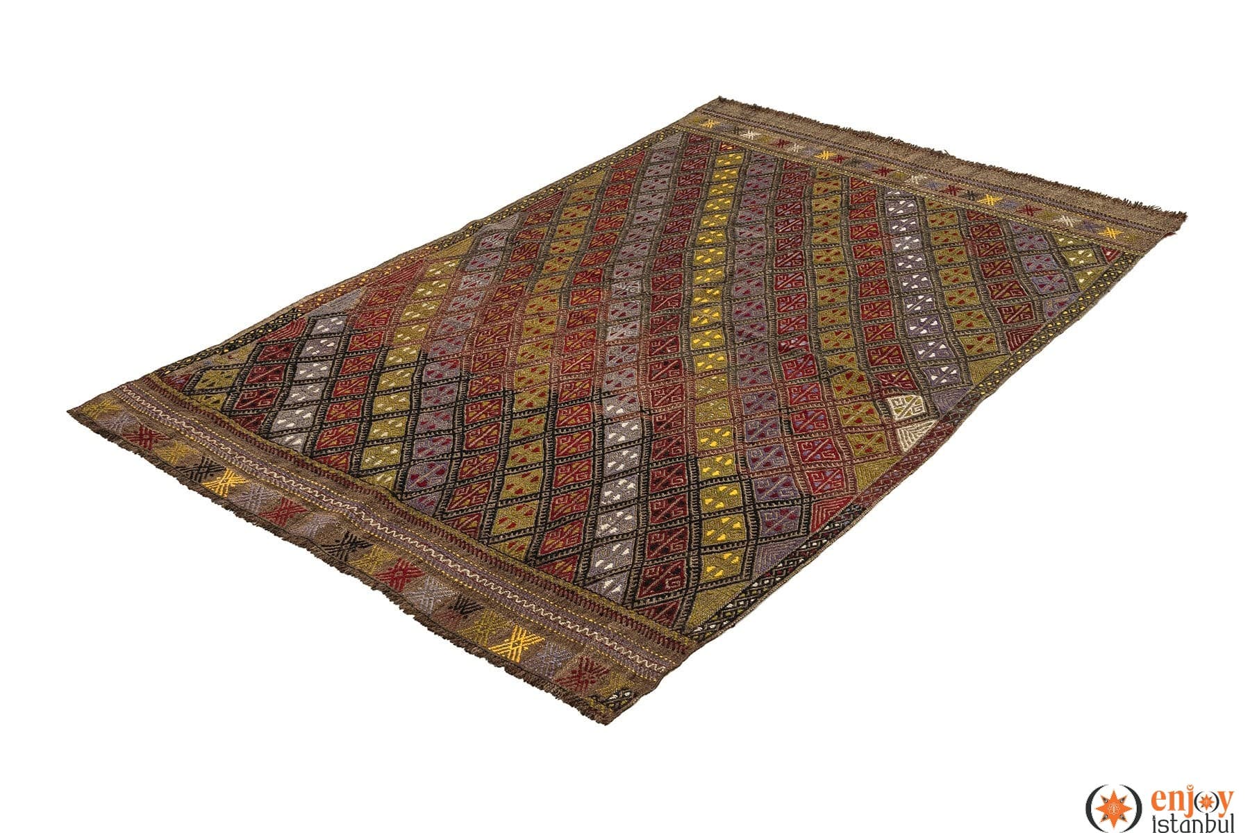 Konya Kilim Rug (4.0 x 5.9 ft) - 140358