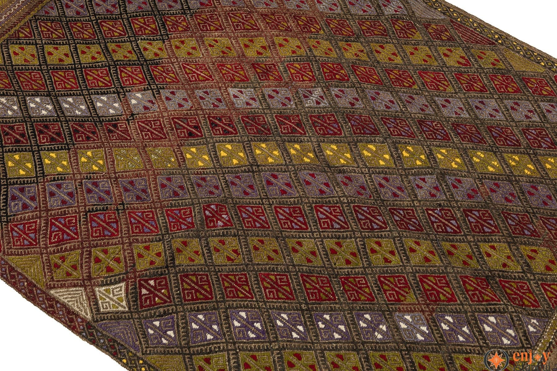 Konya Kilim Rug (4.0 x 5.9 ft) - 140358