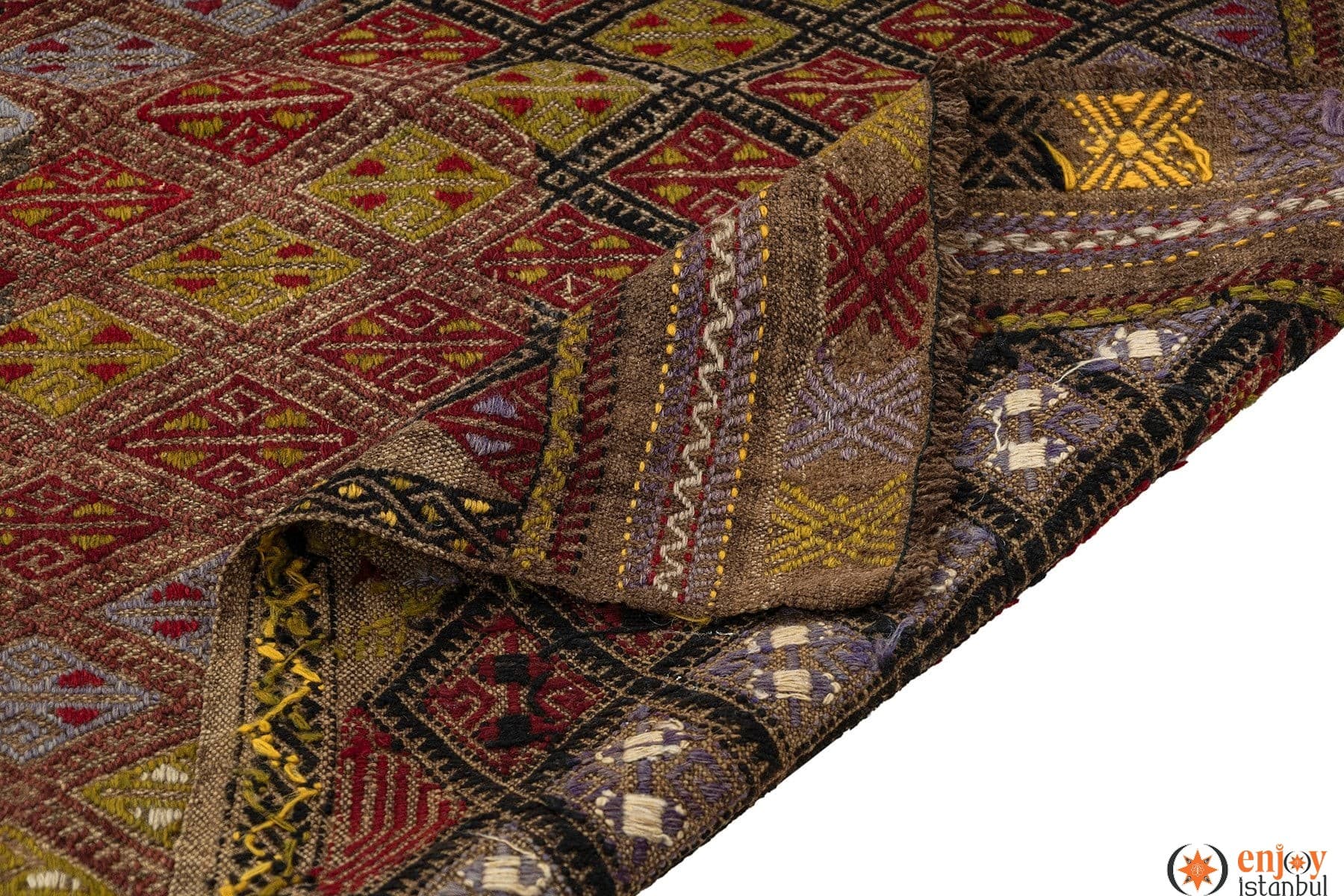 Konya Kilim Rug (4.0 x 5.9 ft) - 140358