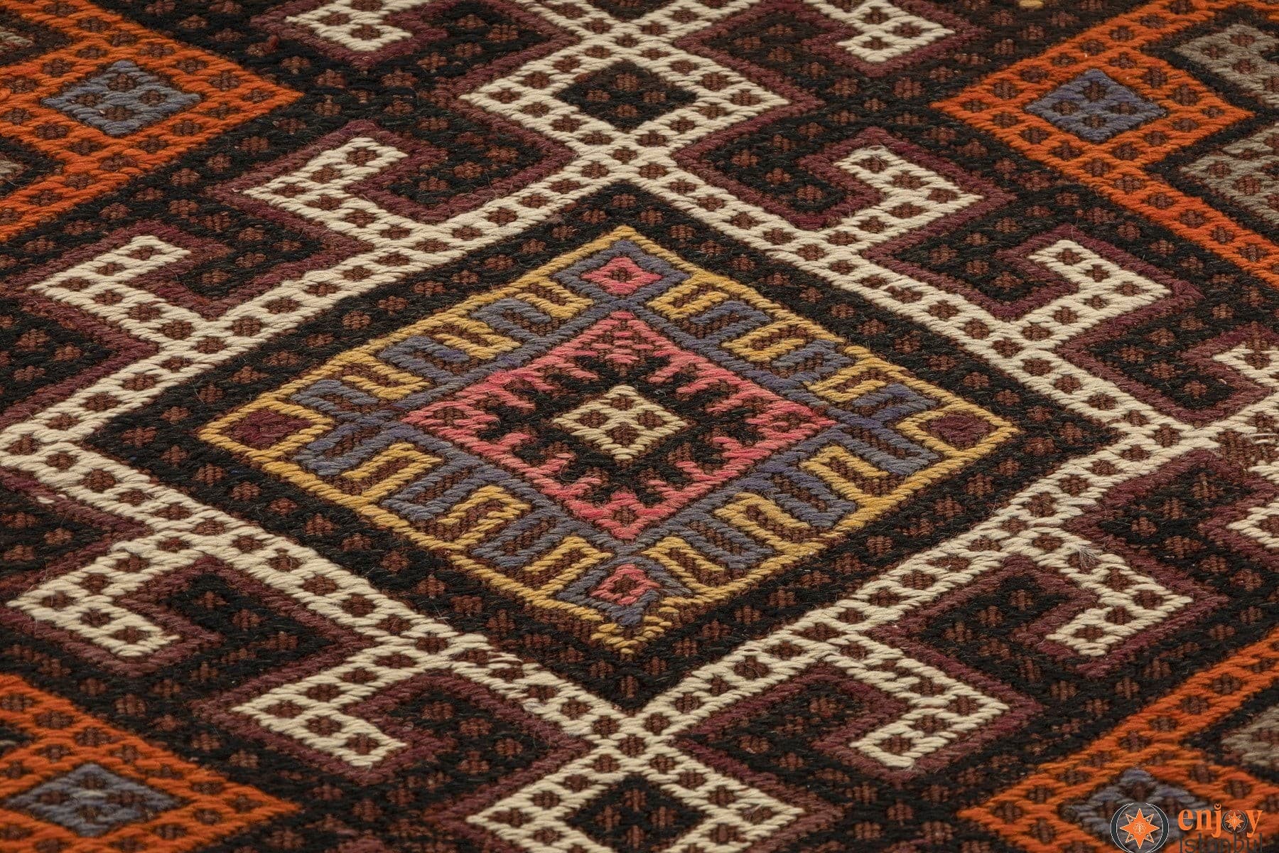 Bayburt Kilim Rug (3.3 x 4.8 ft) - 200159