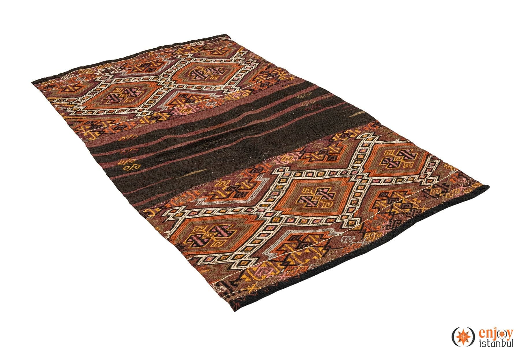 Bayburt Kilim Rug (3.2 x 4.9 ft) - 200168