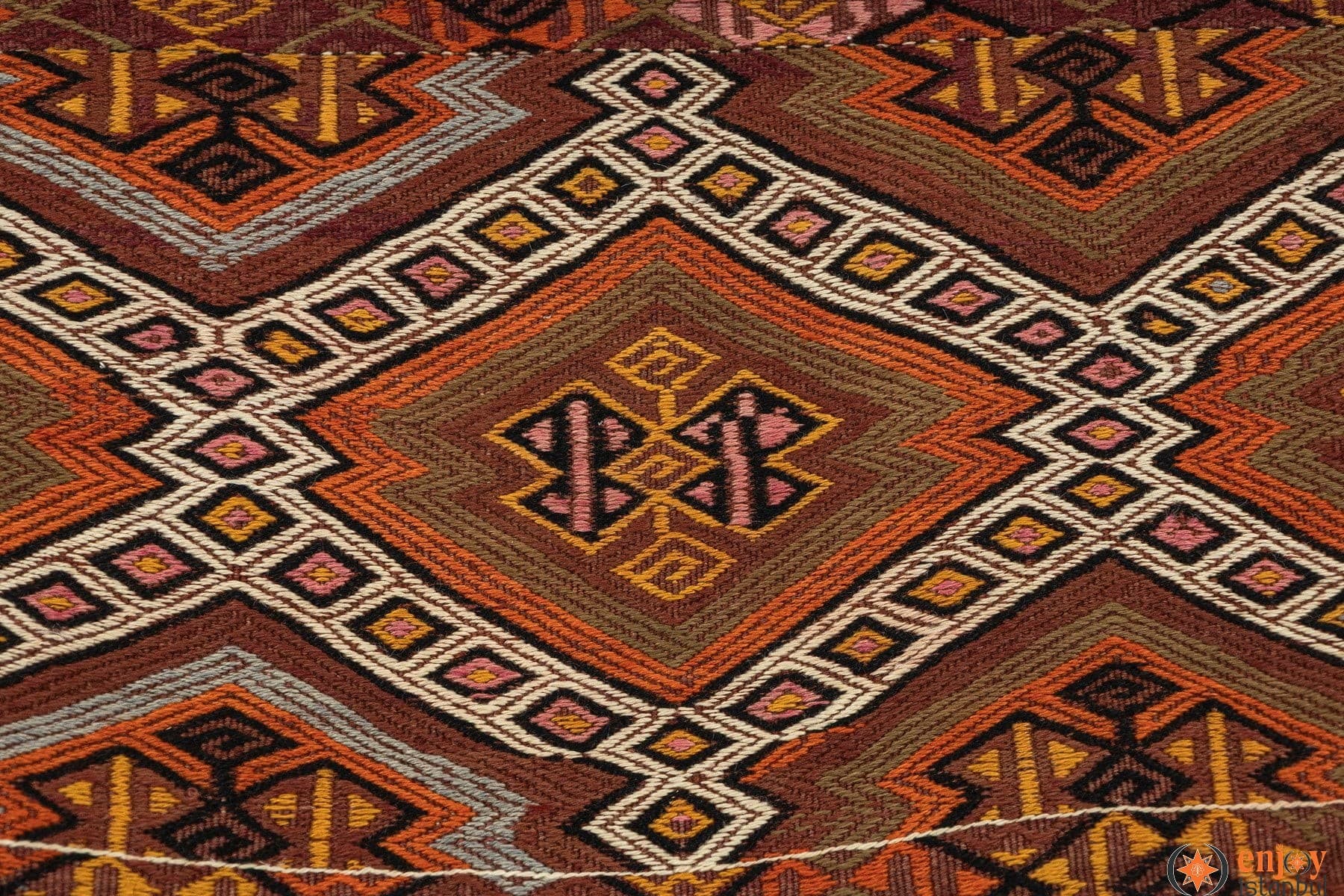 Bayburt Kilim Rug (3.2 x 4.9 ft) - 200168