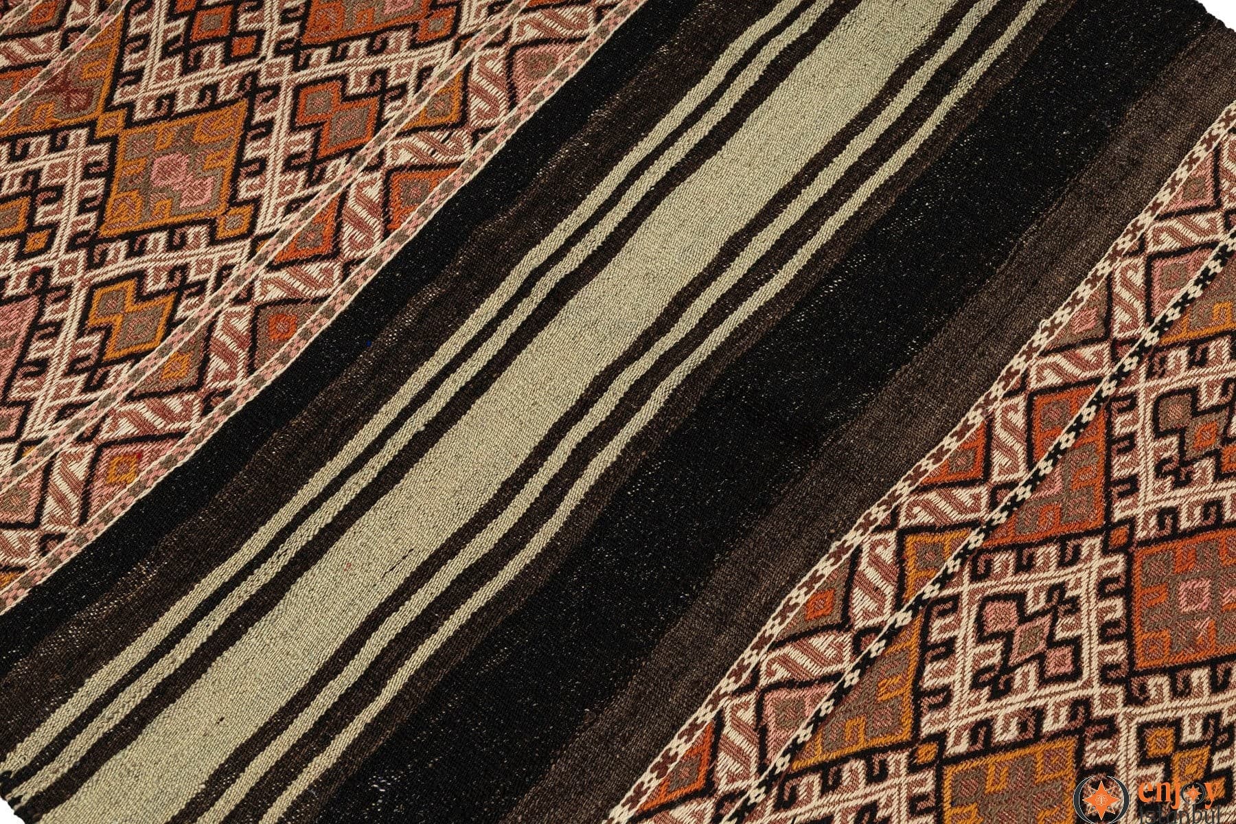 Bayburt Kilim Rug (3.7 x 4.3 ft) - 200753