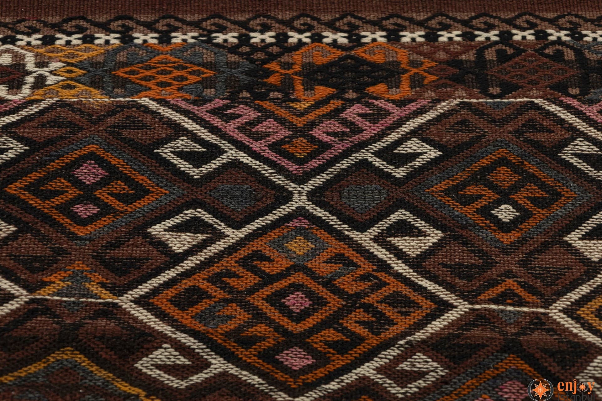 Bayburt Kilim Rug (3.3 x 6.6 ft) - 220524