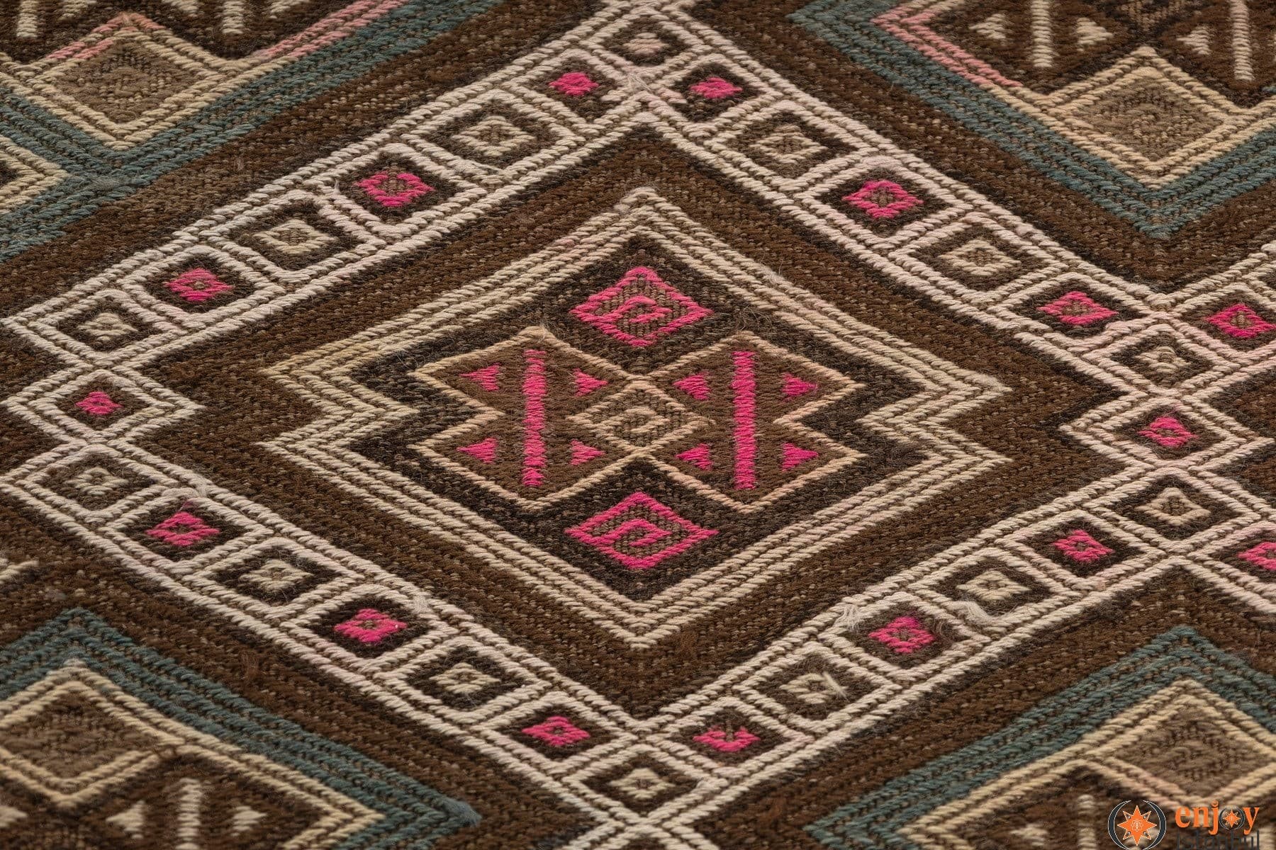Bayburt Kilim Rug (3.3 x 5.1 ft) - 230322