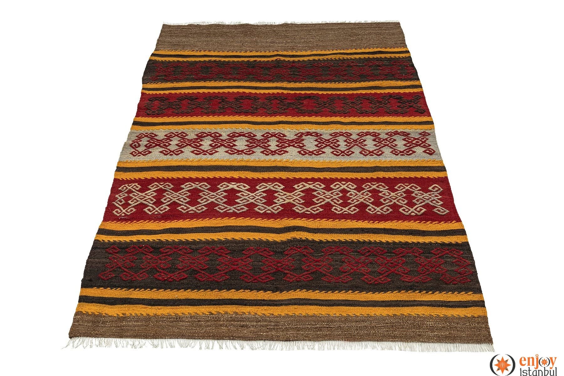 Bayburt Kilim Rug (3.6 x 5.1 ft) - 240002