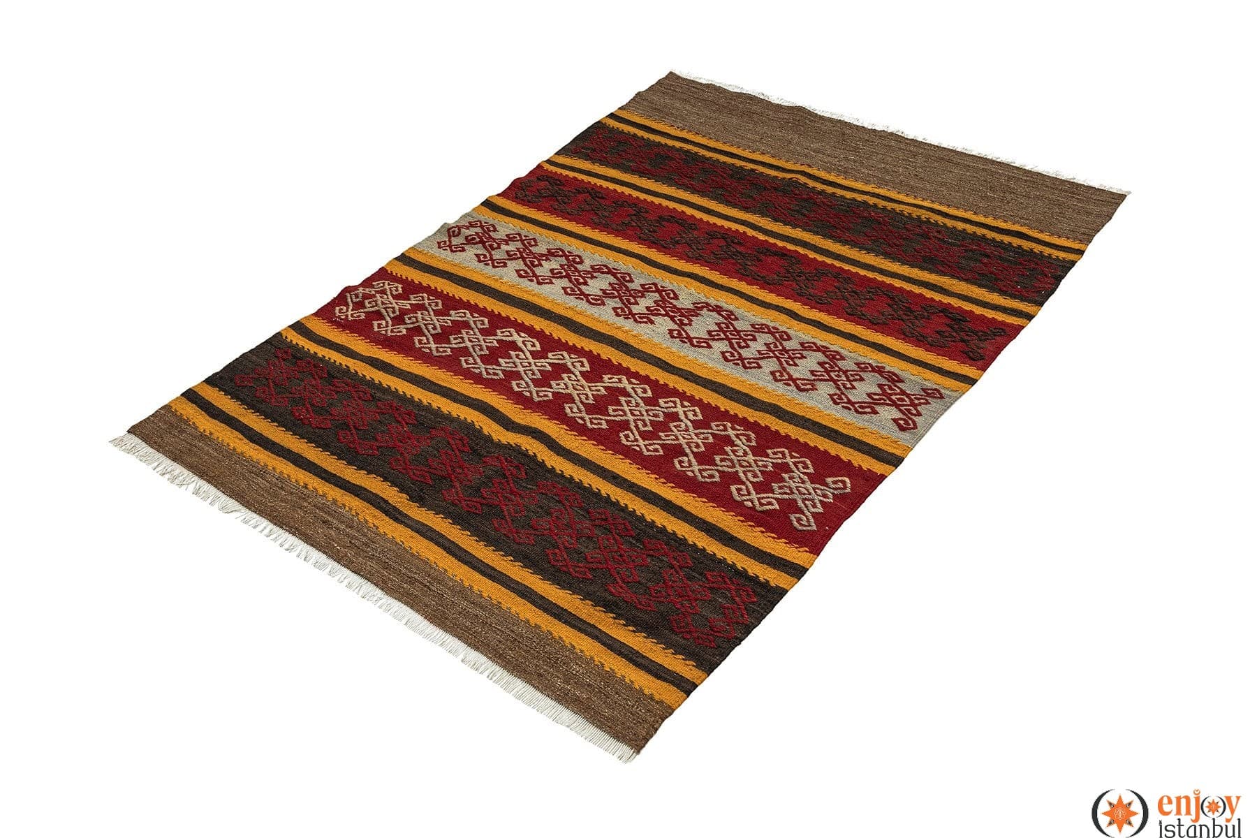 Bayburt Kilim Rug (3.6 x 5.1 ft) - 240002