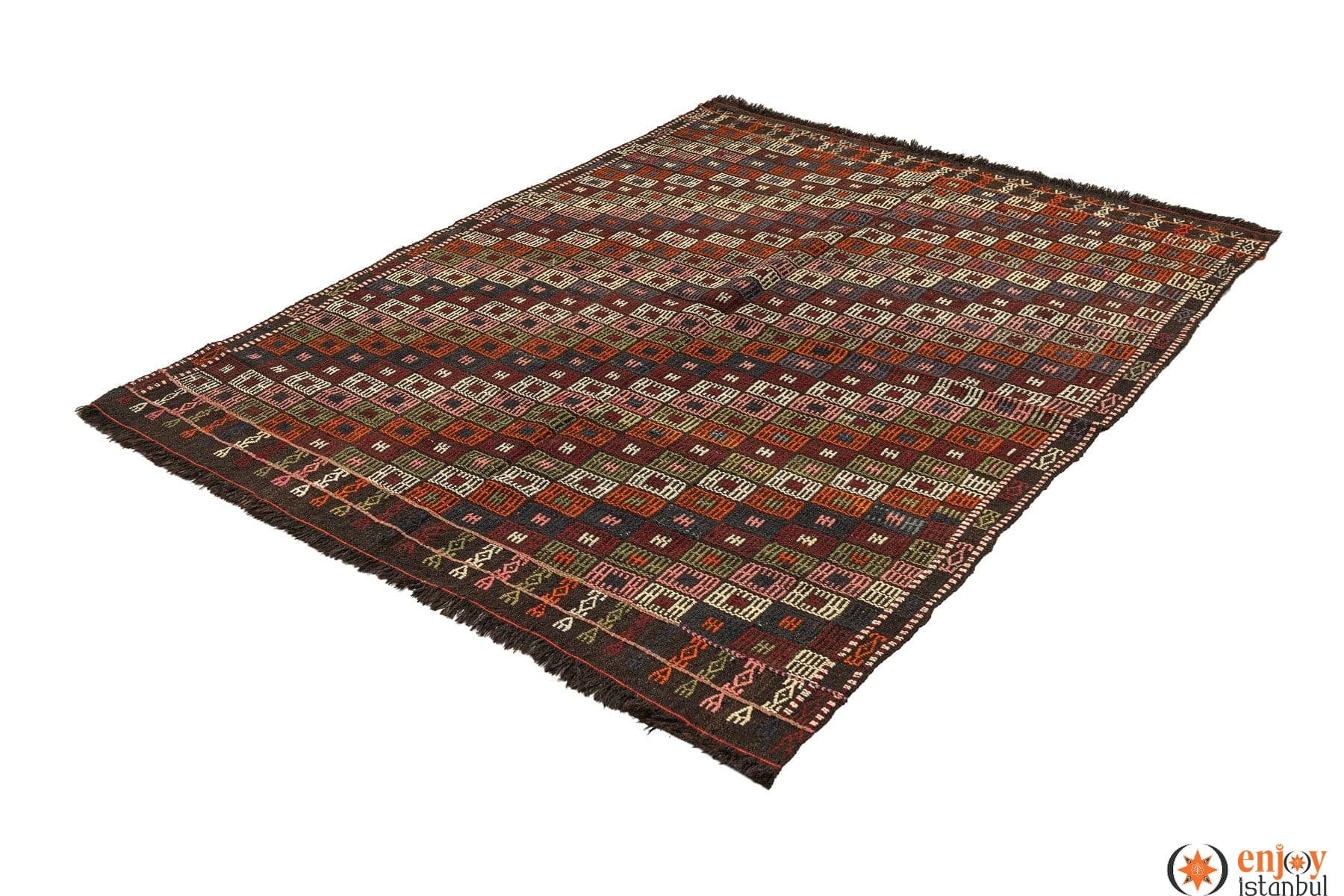 Konya Kilim Rug (4.9 x 6.0 ft) - 240032