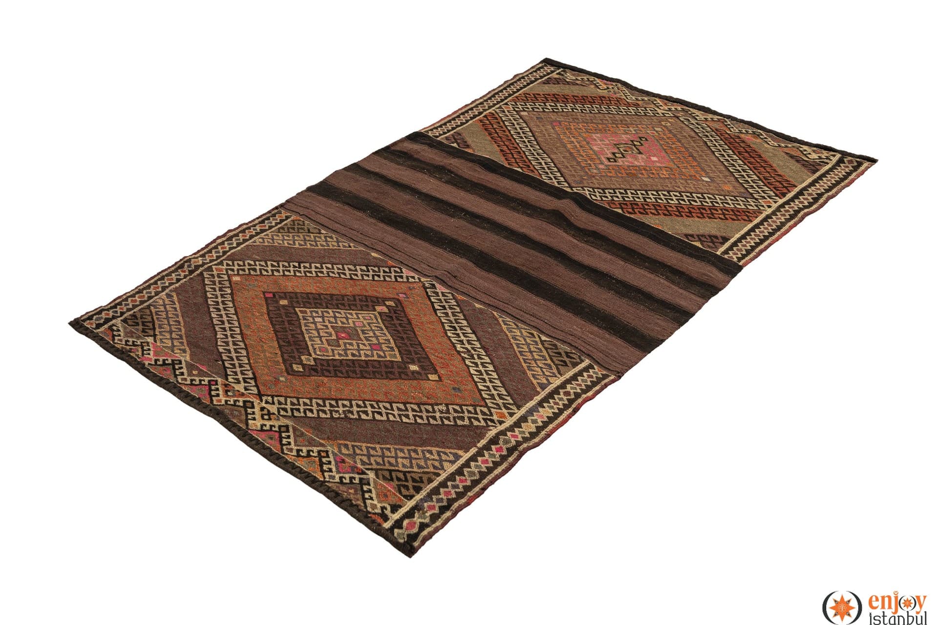 Bayburt Kilim Rug (3.2 x 5.2 ft) - 240257