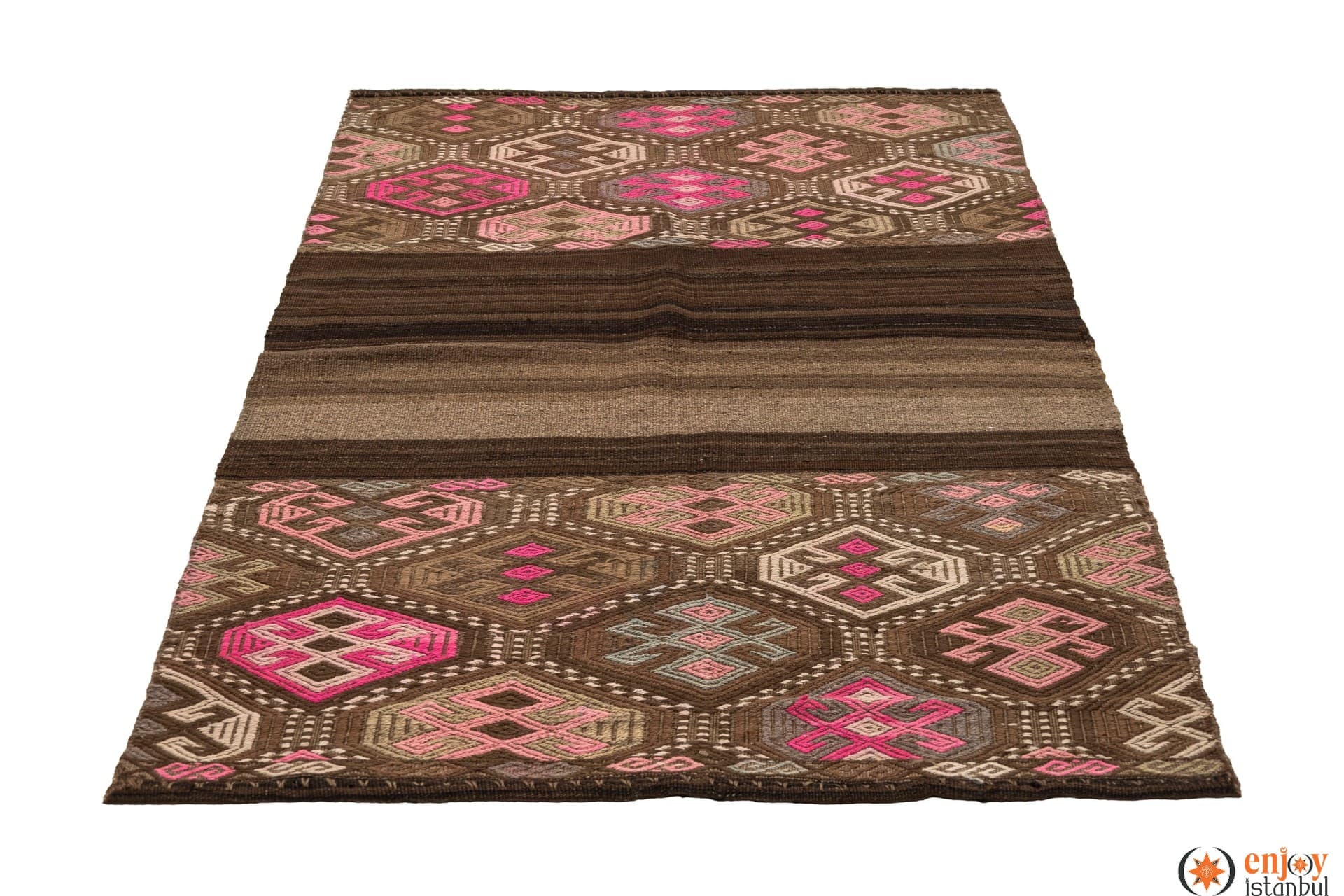 Bayburt Kilim Rug (3.7 x 5.6 ft) - 240444