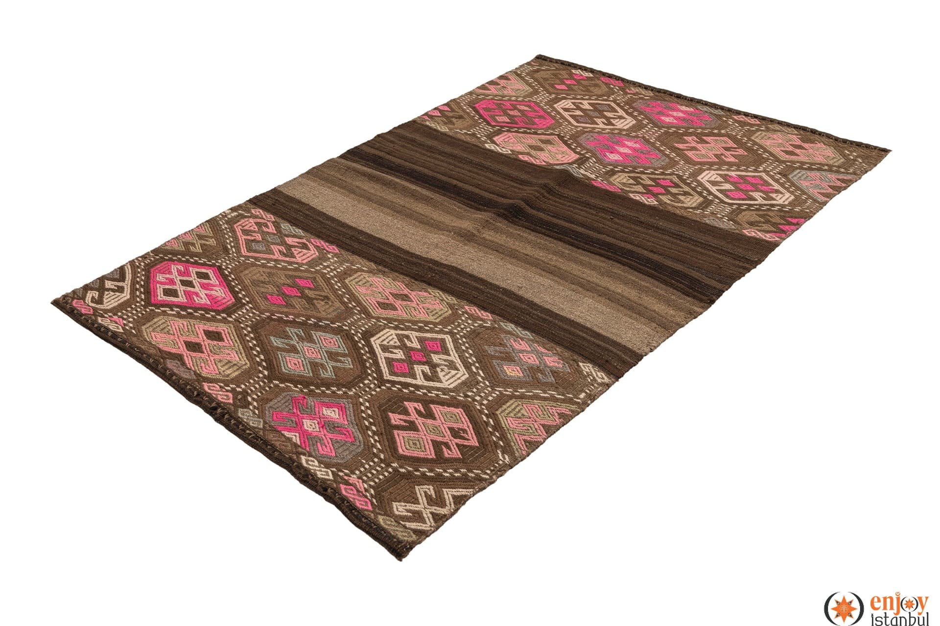Bayburt Kilim Rug (3.7 x 5.6 ft) - 240444