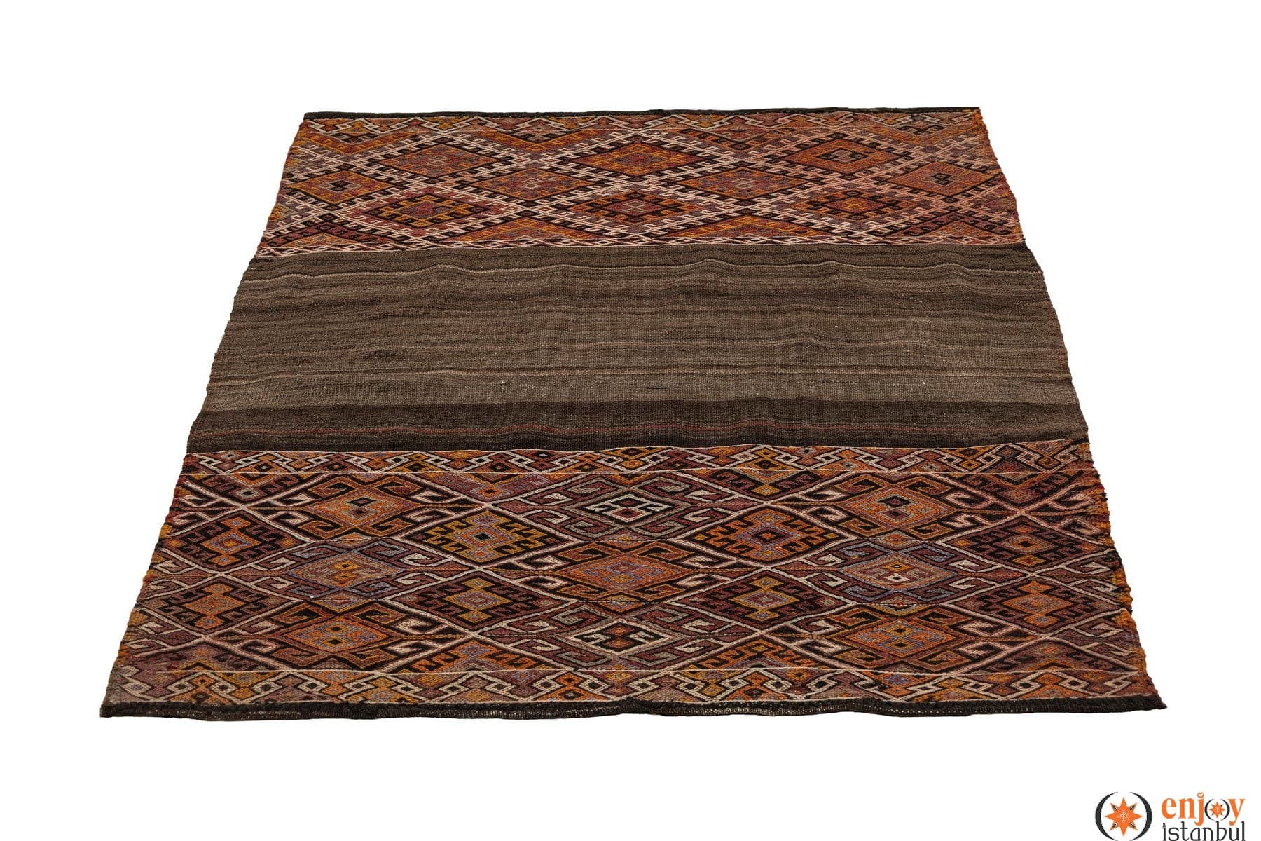Bayburt Kilim Rug (3.7 x 4.6 ft) - 250707