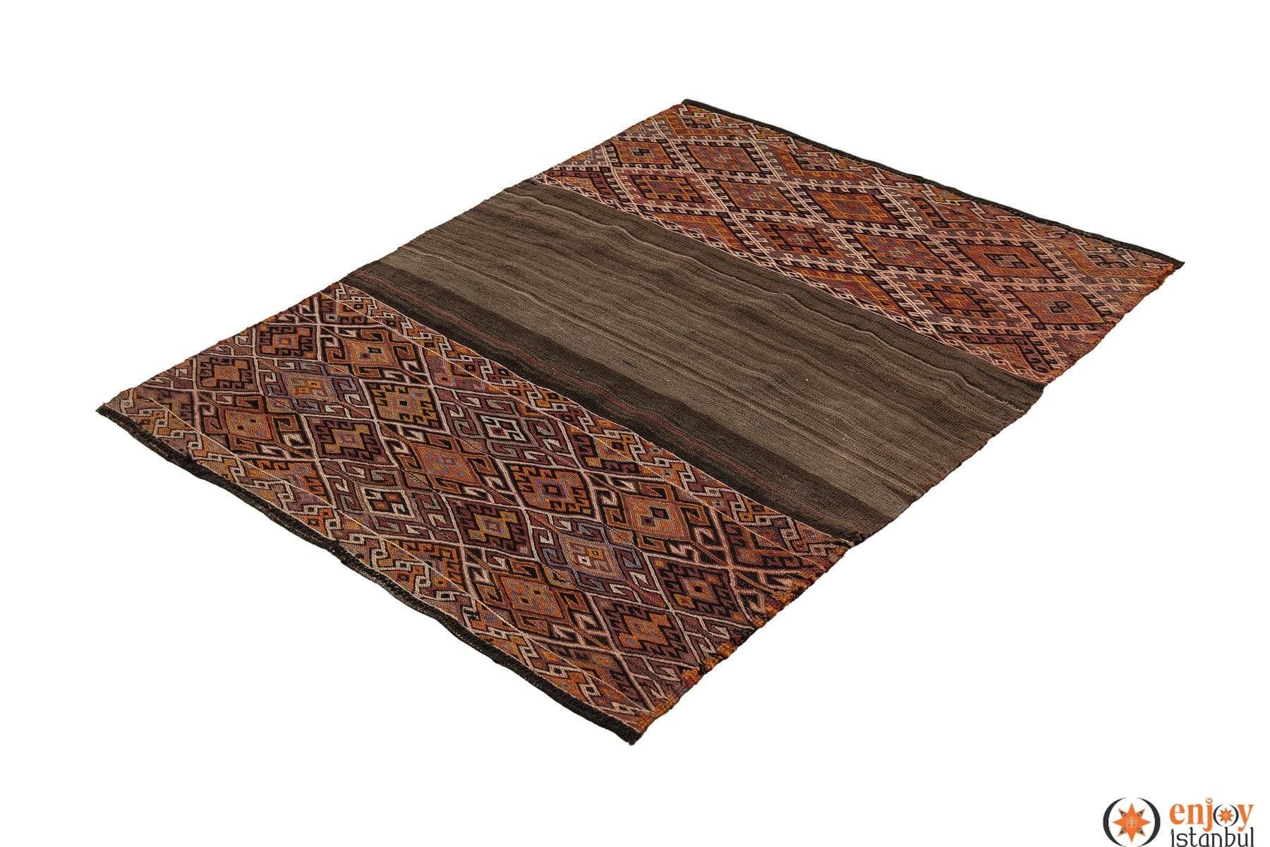 Bayburt Kilim Rug (3.7 x 4.6 ft) - 250707